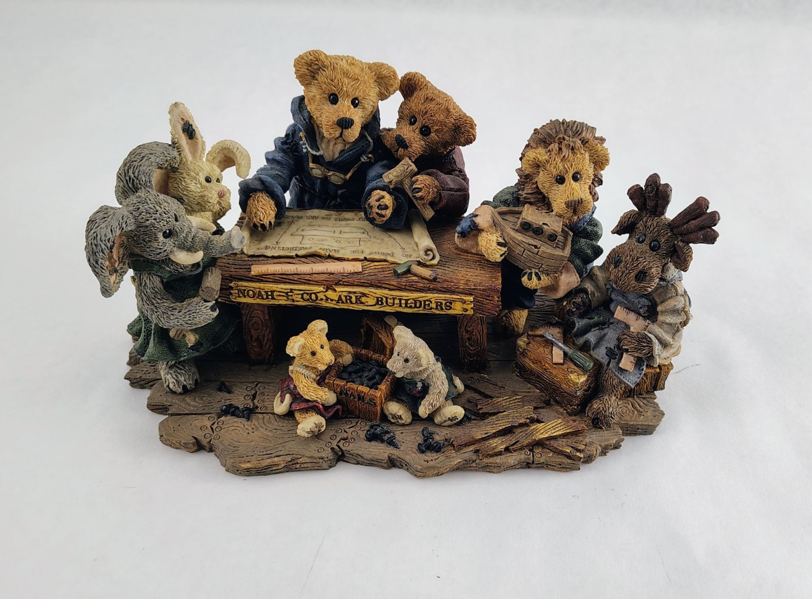 VTG Boyds Bears Noah and Co. Ark Builders ***Lowenthal SIGNED*** Limited Edition