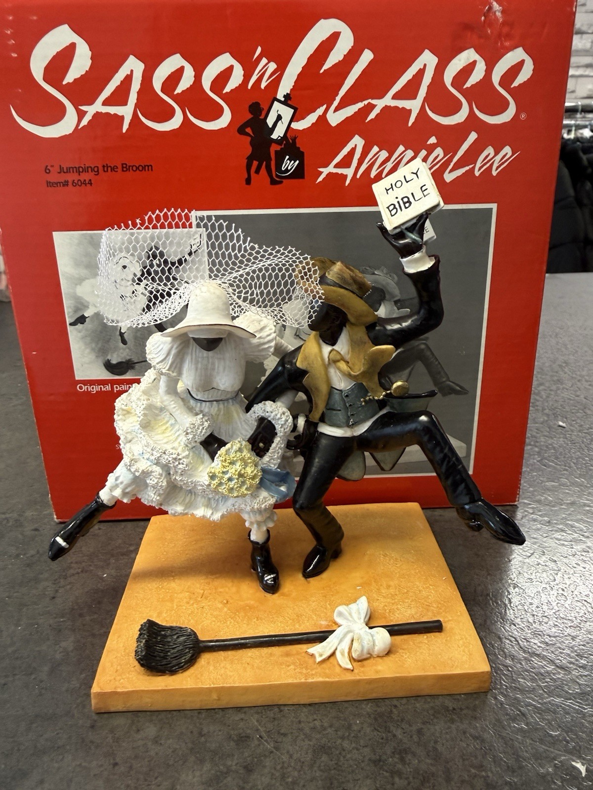 Annie Lee “Sass ‘n Class” “Jumping the Broom” figurine.