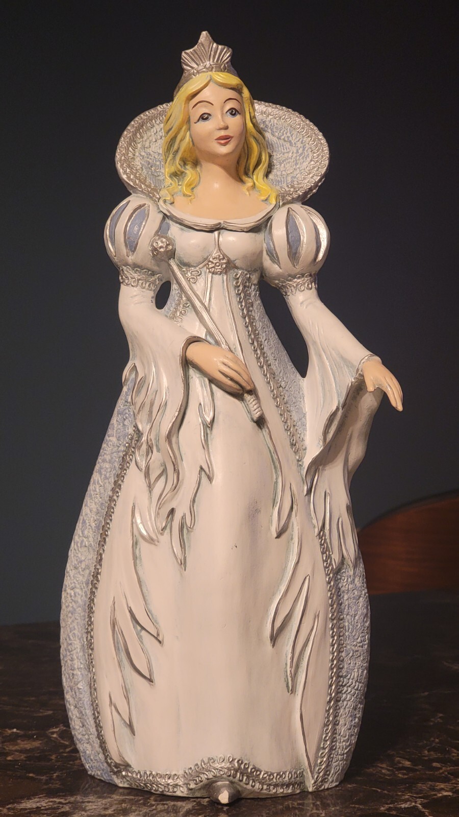 The Snow Queen – 16″ Hand Made Kiln Fired – Made In USA RARE – 1960s