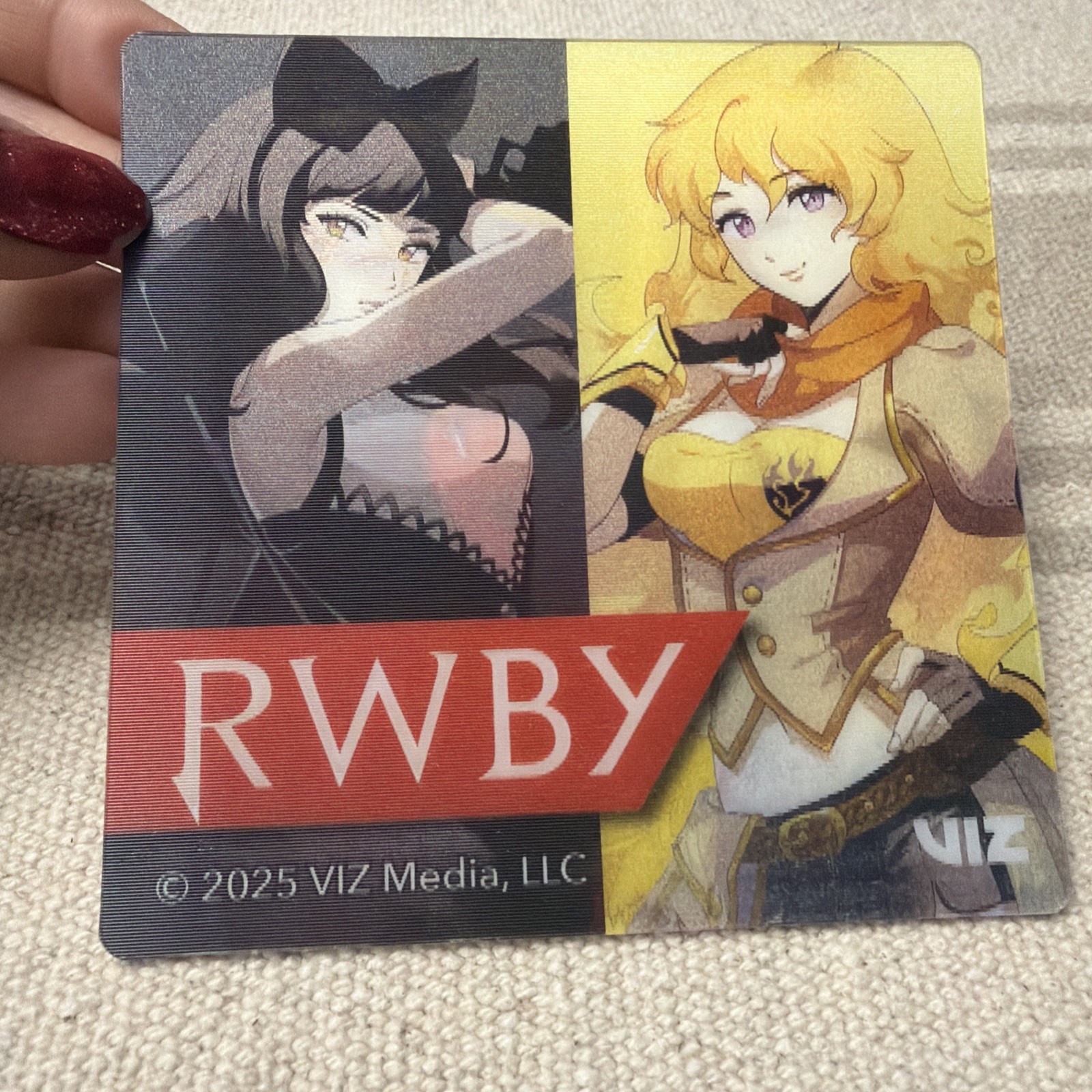 RWBY Anime Expo NY Comic Con 2025 Exclusive Lenticular Coaster NEW
