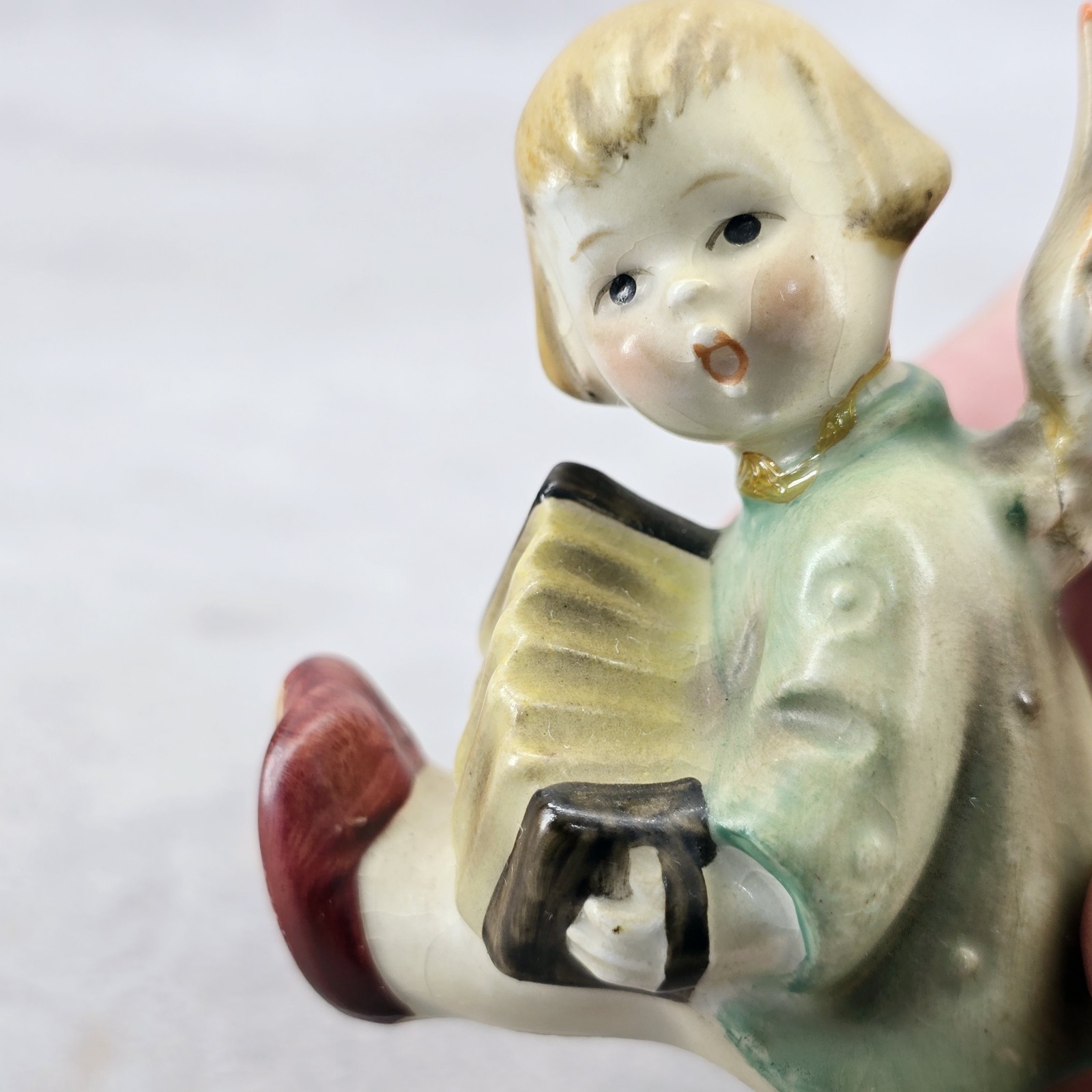 Rare Hummel Figurine Joyous News Accordion 1 / 39 / 0 Goebel 1950 1959 TMK 2