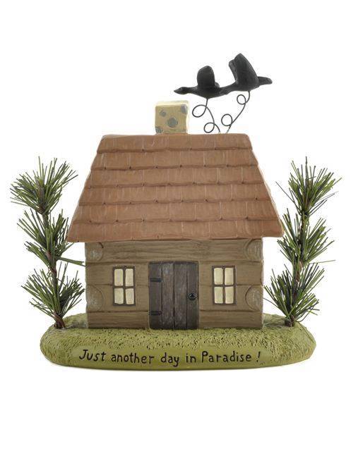 Blossom Bucket Another Day in Paradise Log Cabin Figurine 87287 NIB