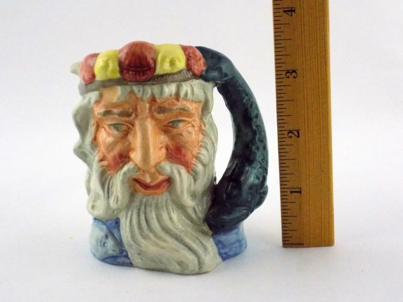 Royal Doulton Toby Jug Neptune 3.75 In Height D6552 COPR 1960 A+ CONDITION