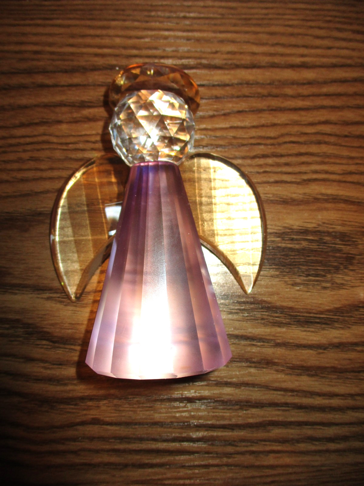 Sweet Multi-Colored Crystal Angel Figurine