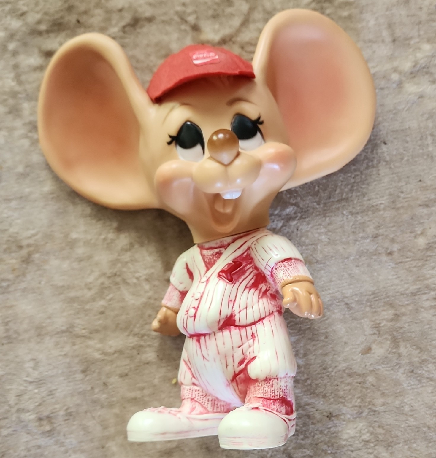 Churon Products Co. Creative Inc Mouse Figurine 1960 Painted Molded Plastic Bank
