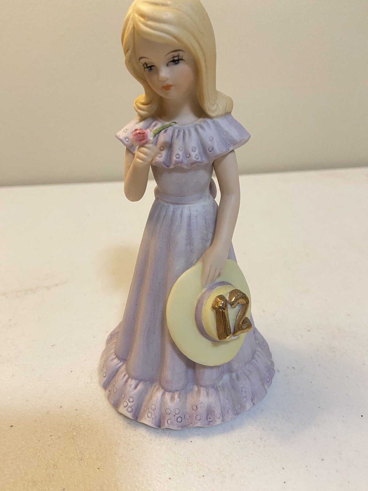 ENESCO “Growing Up Birthday Girls” Porcelain Figurine, AGE 12 ~ 5.5″ 1981