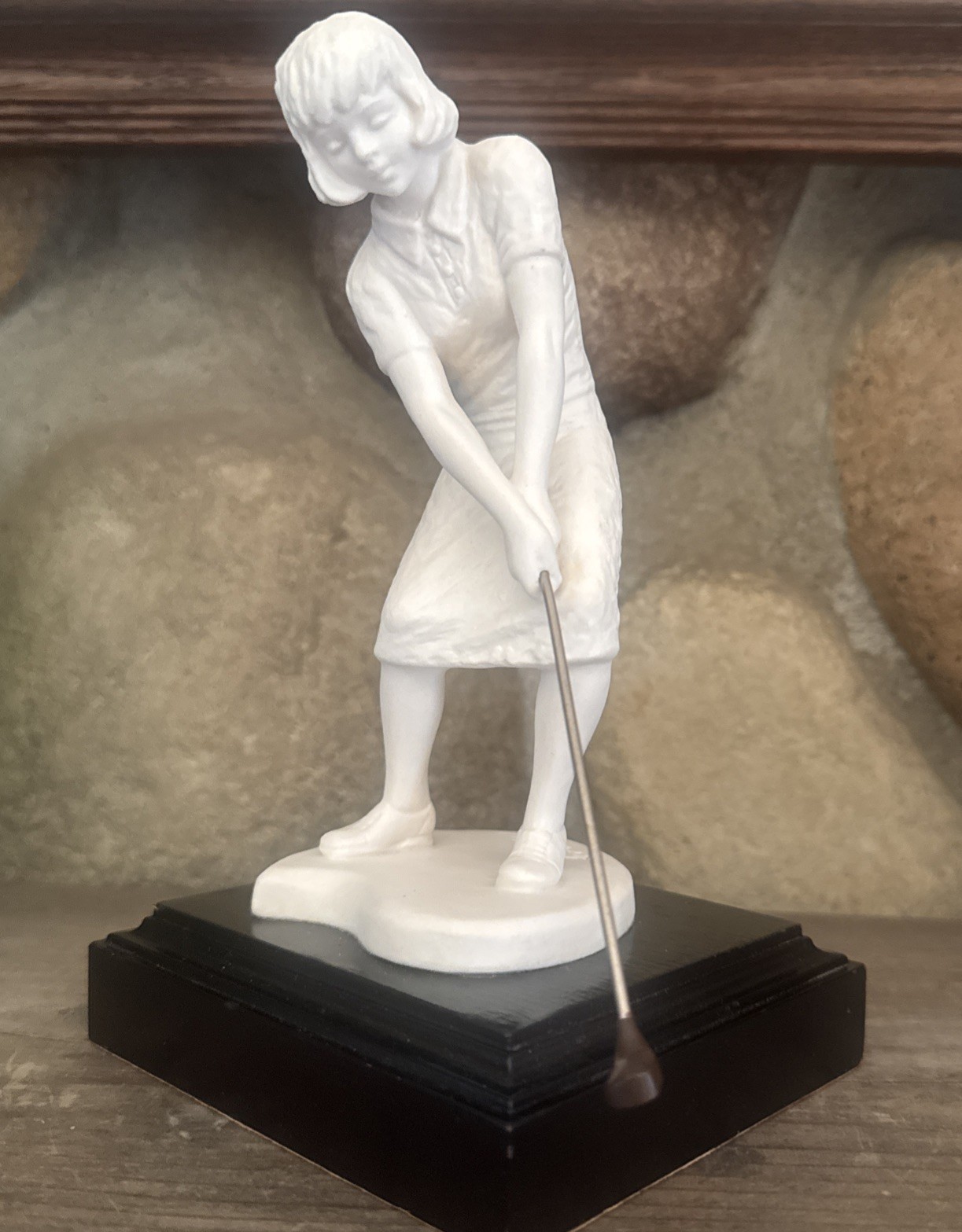 Vintage Goebel W Germany Bisque Lady Golfer Figurine Limited Ed 1499 of 2500