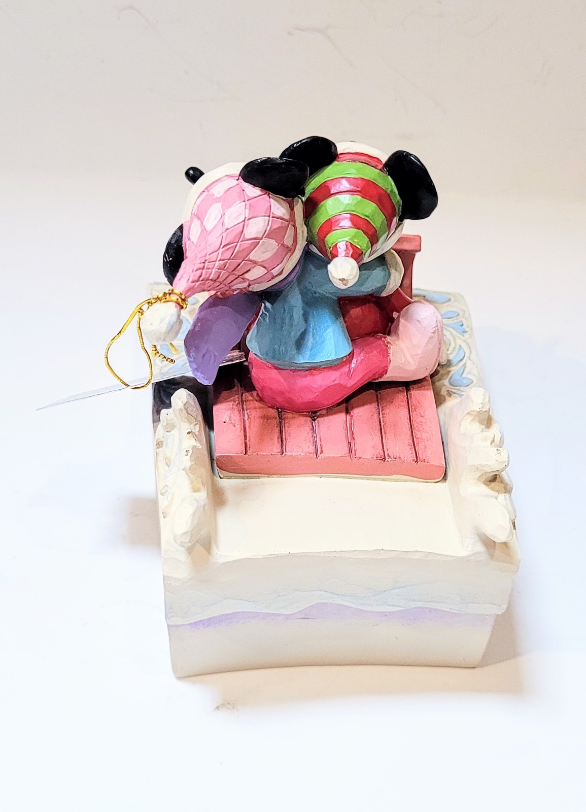 Enesco Jim Shore Disney Mickey and Minnie Sledding Sweethearts 6008972 Sculpture