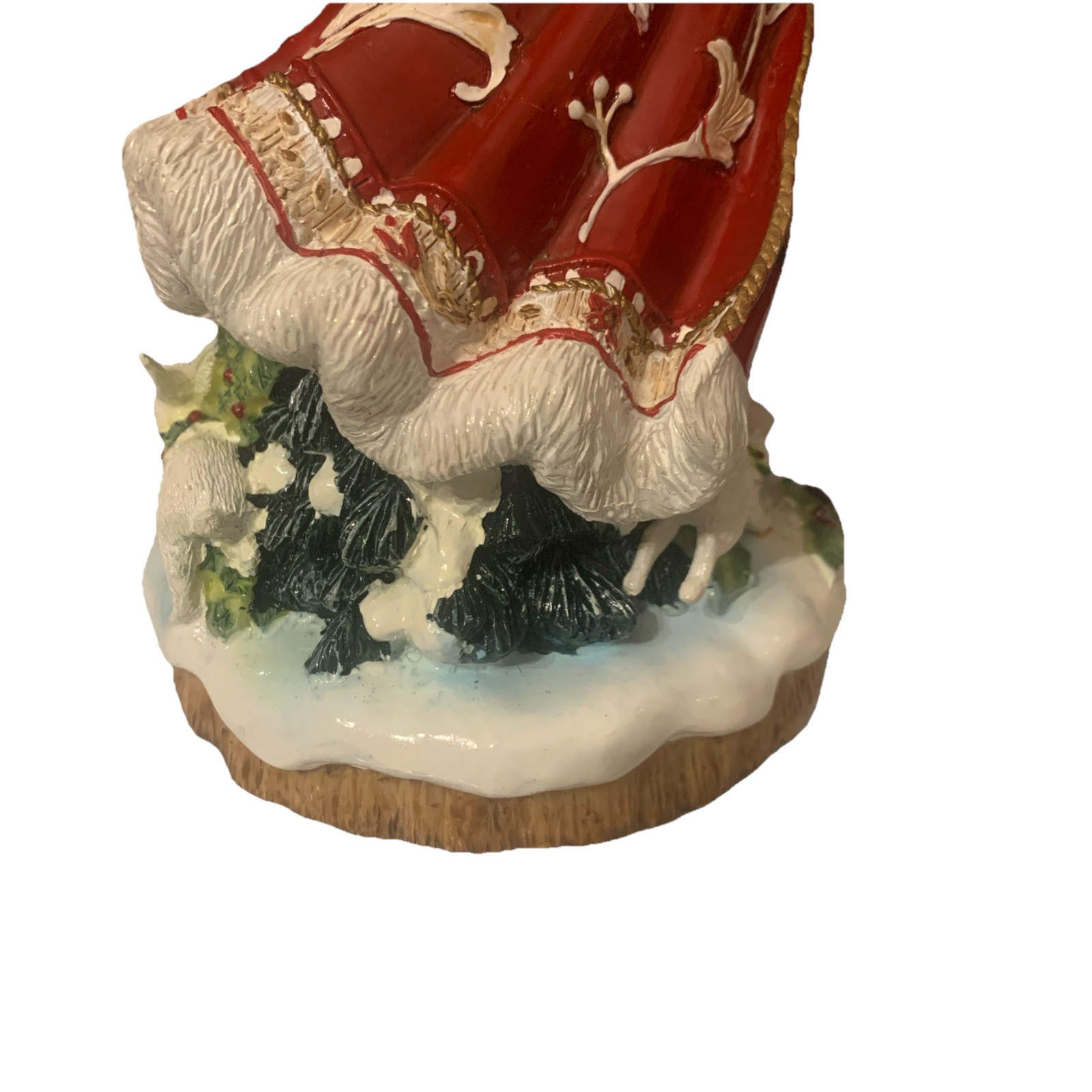 VTG Fitz and Floyd Town & Country Santa Ceramic Figurine Oh Come All Ye Faithful