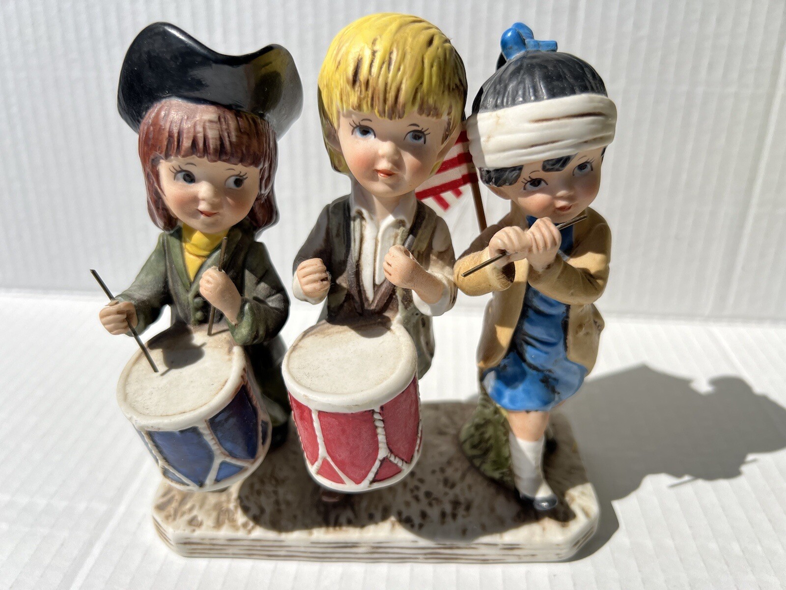 Gorham Moppets My Country Tis of Thee Figurine Drummers Flag Corp 1976