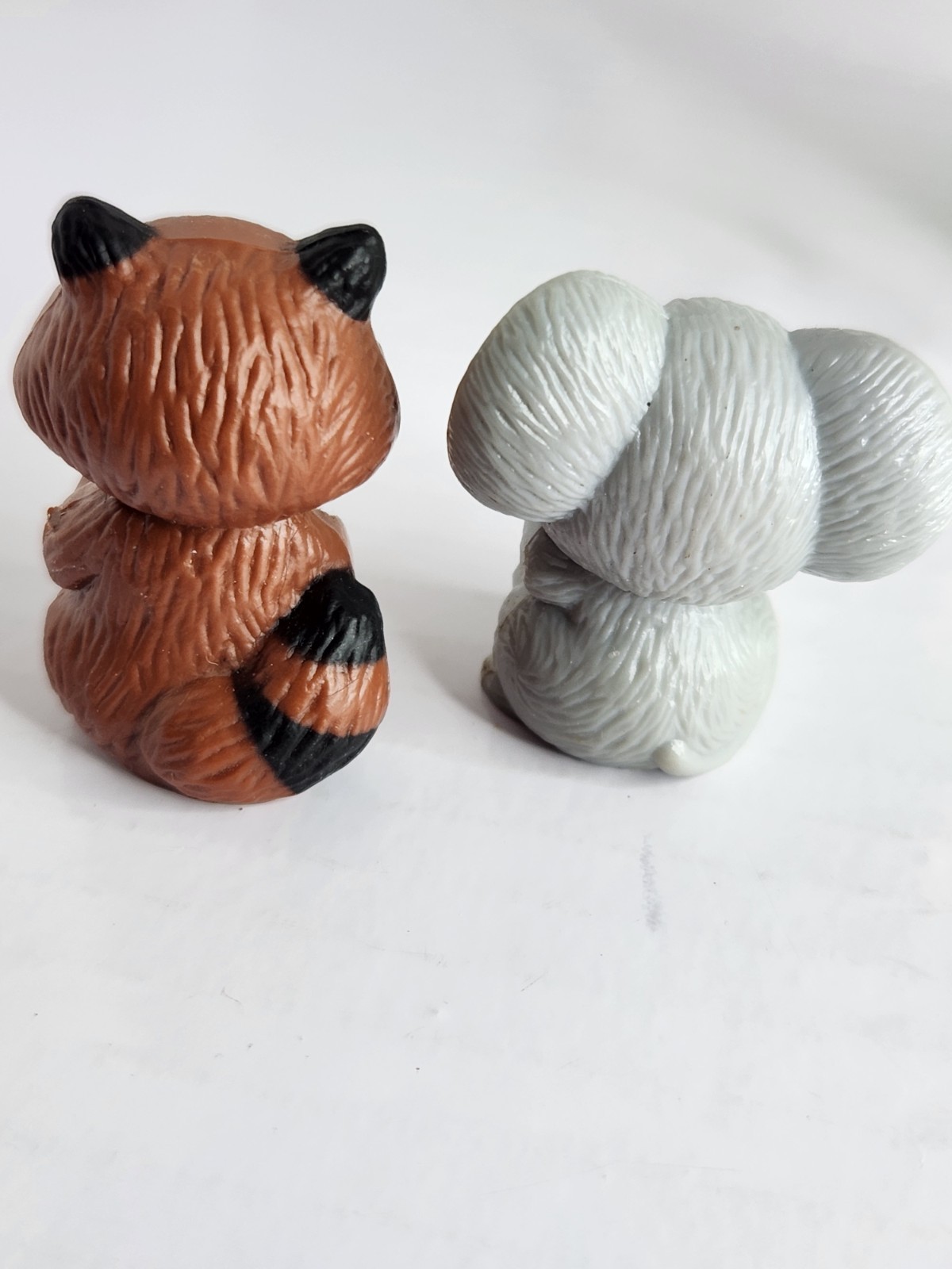 Russ Berrie Mini Figurines Racoon I Love You & Mouse With Love 1.5” Vintage New