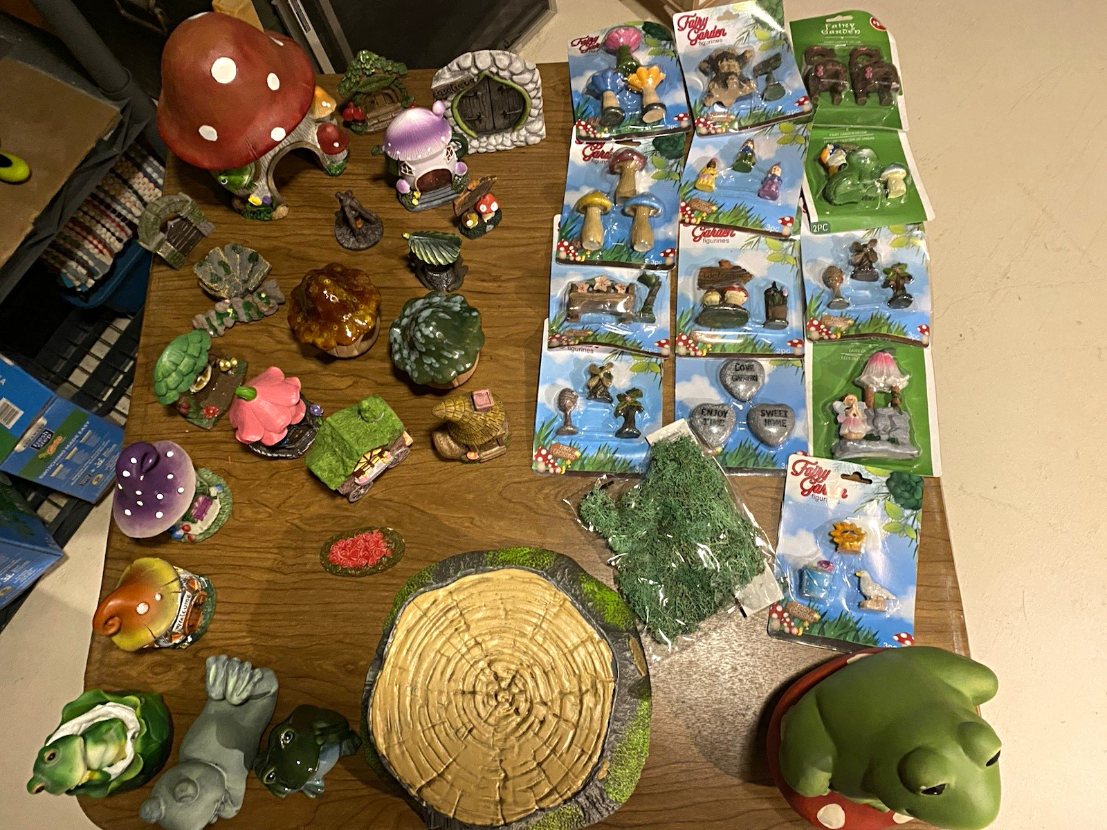 Fairy Garden Resin Miniature Figurines & Accessories Mixed Lot Painted 3D