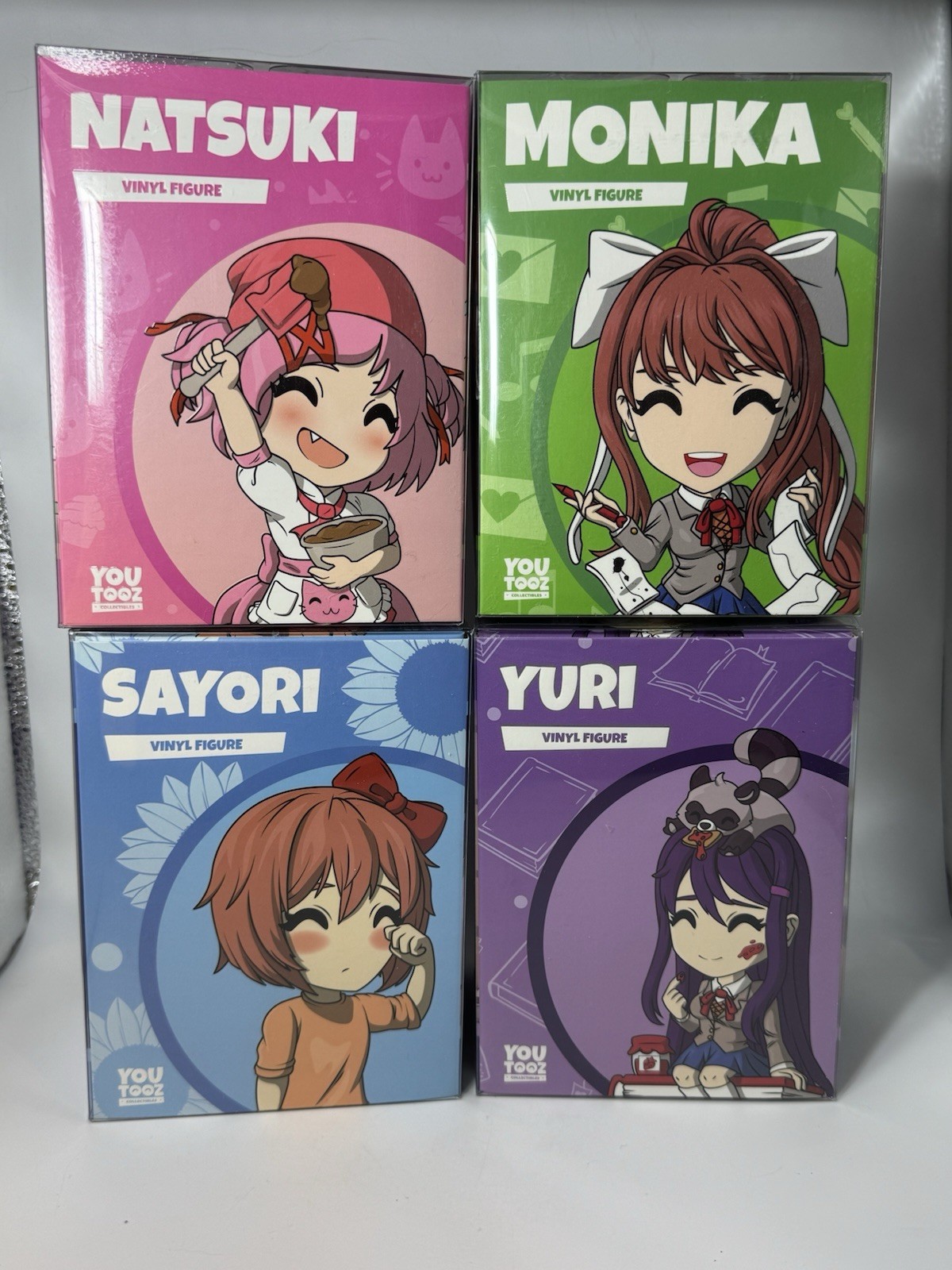 Youtooz Doki Doki Literature Club Lot 4 Monika Sayori Yuri Natsuki – Box Wear