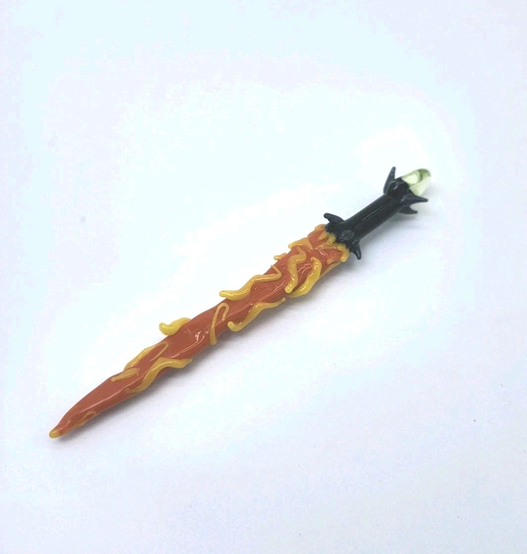HAND CRAFTED glass Sword 5″ Length Artisan Made