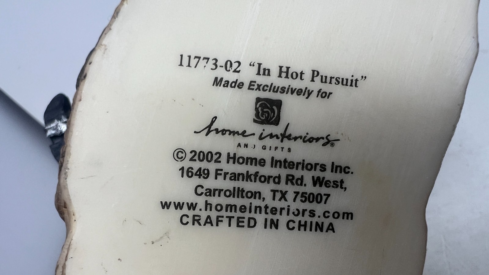 2002 HOME INTERIORS – IN HOT PURSUIT – COWBOY ON HORSE – 11773-02