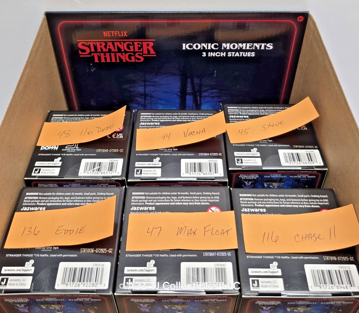 Netflix Stranger Things Iconic Moments 3″ in Statue Figure Set of 6 +Display NEW