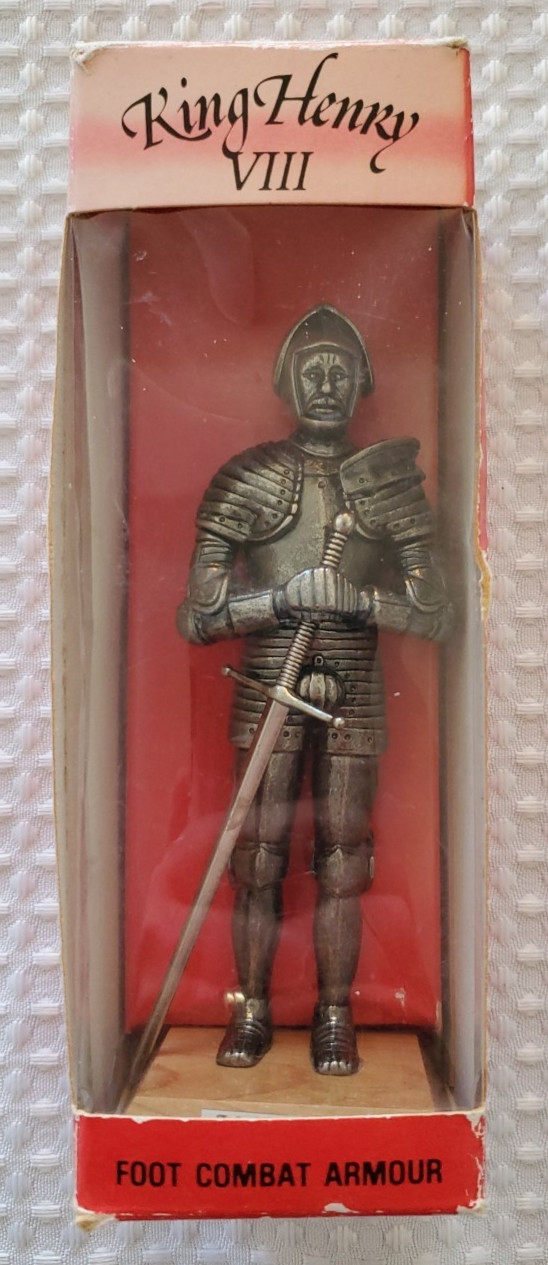 King Henry VIII Foot Combat Armour Pewter Detailed Figurine by Westair