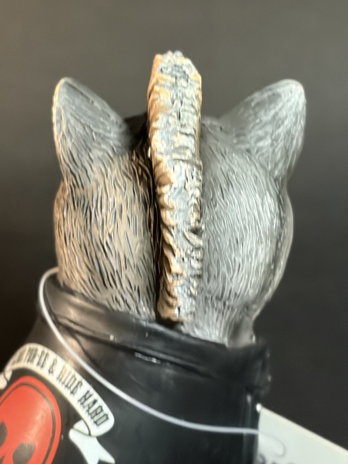 Hamilton Collection Live Fur-ee Ride Hard Biker Cat Collection “Skunk”