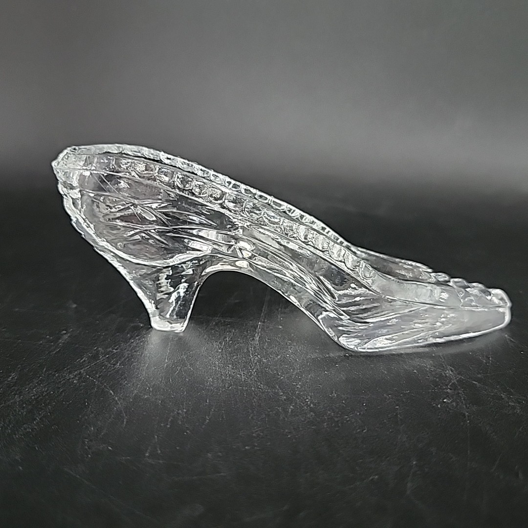 Crystal High Heel Slipper Decoration Lead Crystal 5 Inches Cinderella