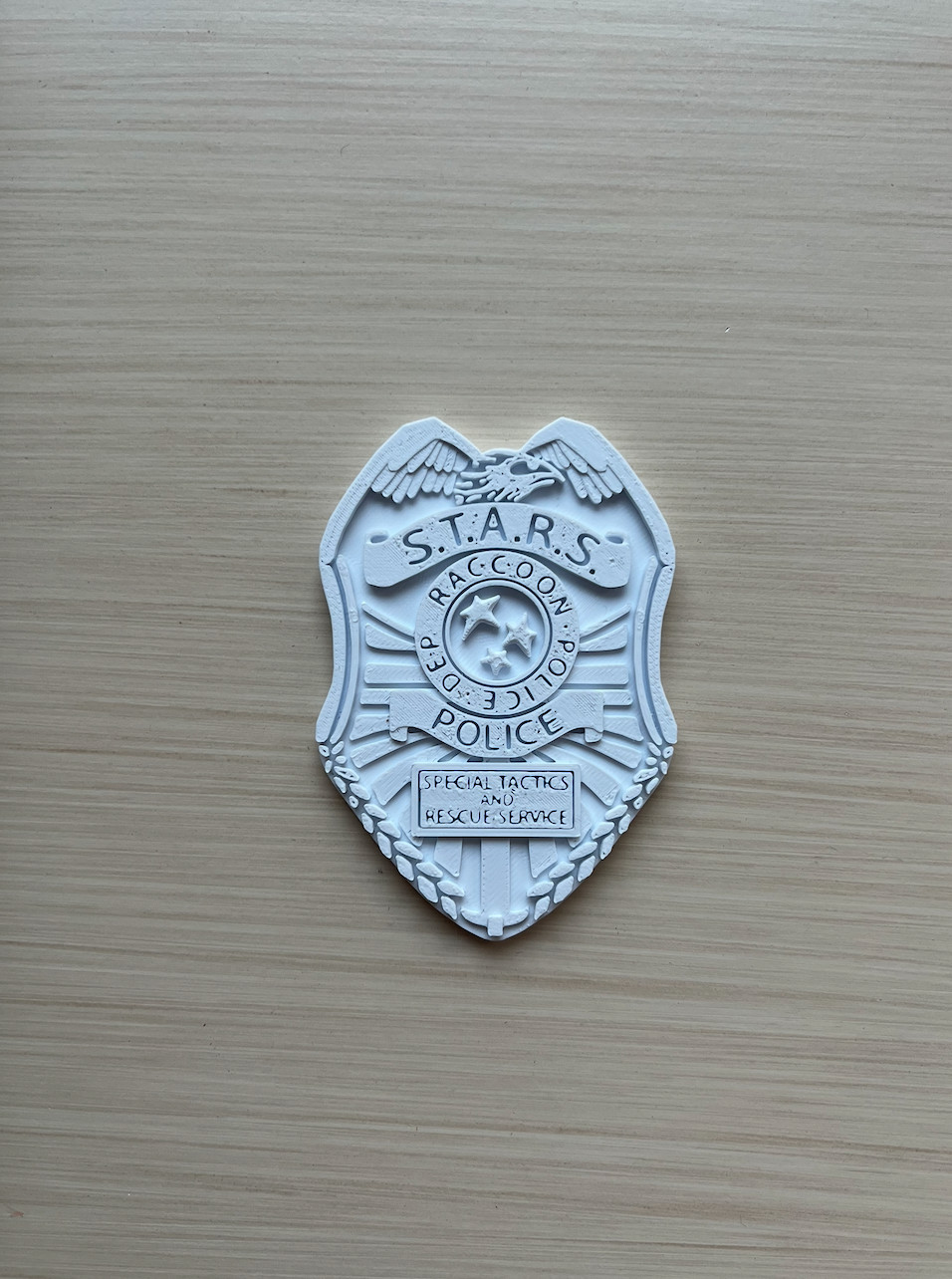 STARS Badge Cosplay Prop Resident Evil Hand Painted Model / DIY Kit 1p