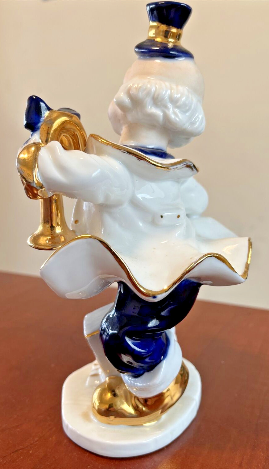 Circus Circus – Sad Clown – Porcelain Figure – Very Detailed 8″ tall