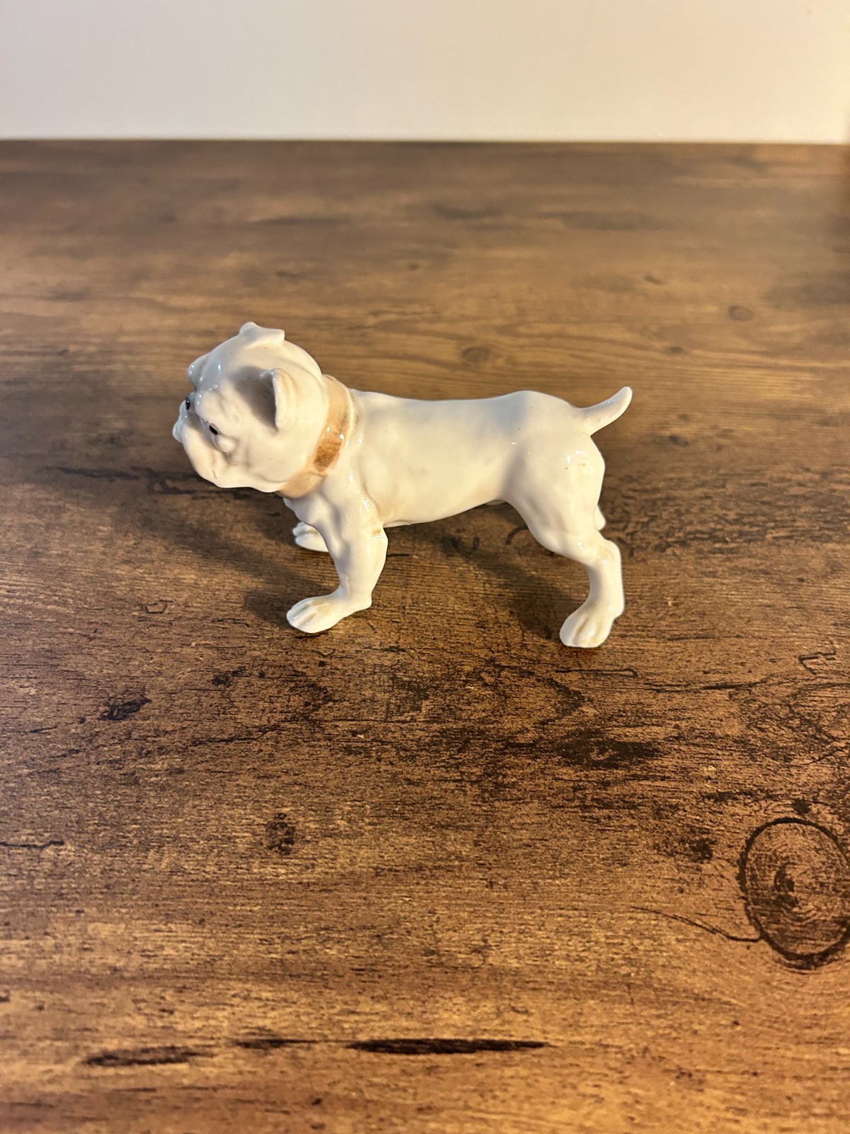 Vintage 1960s Lenwille Ardalt Porcelain Bulldog Figurine