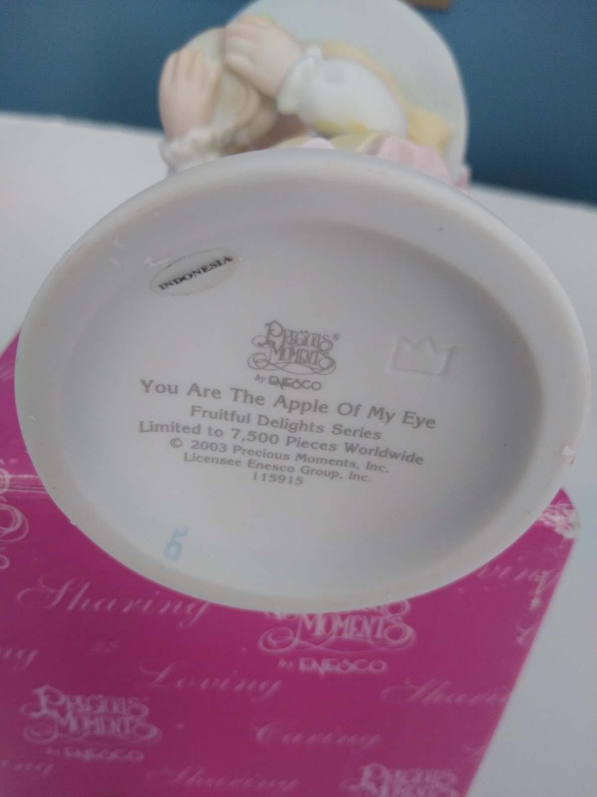 Precious Moments Fruitful Delights Series Lot Of 5 Porcelain 2003