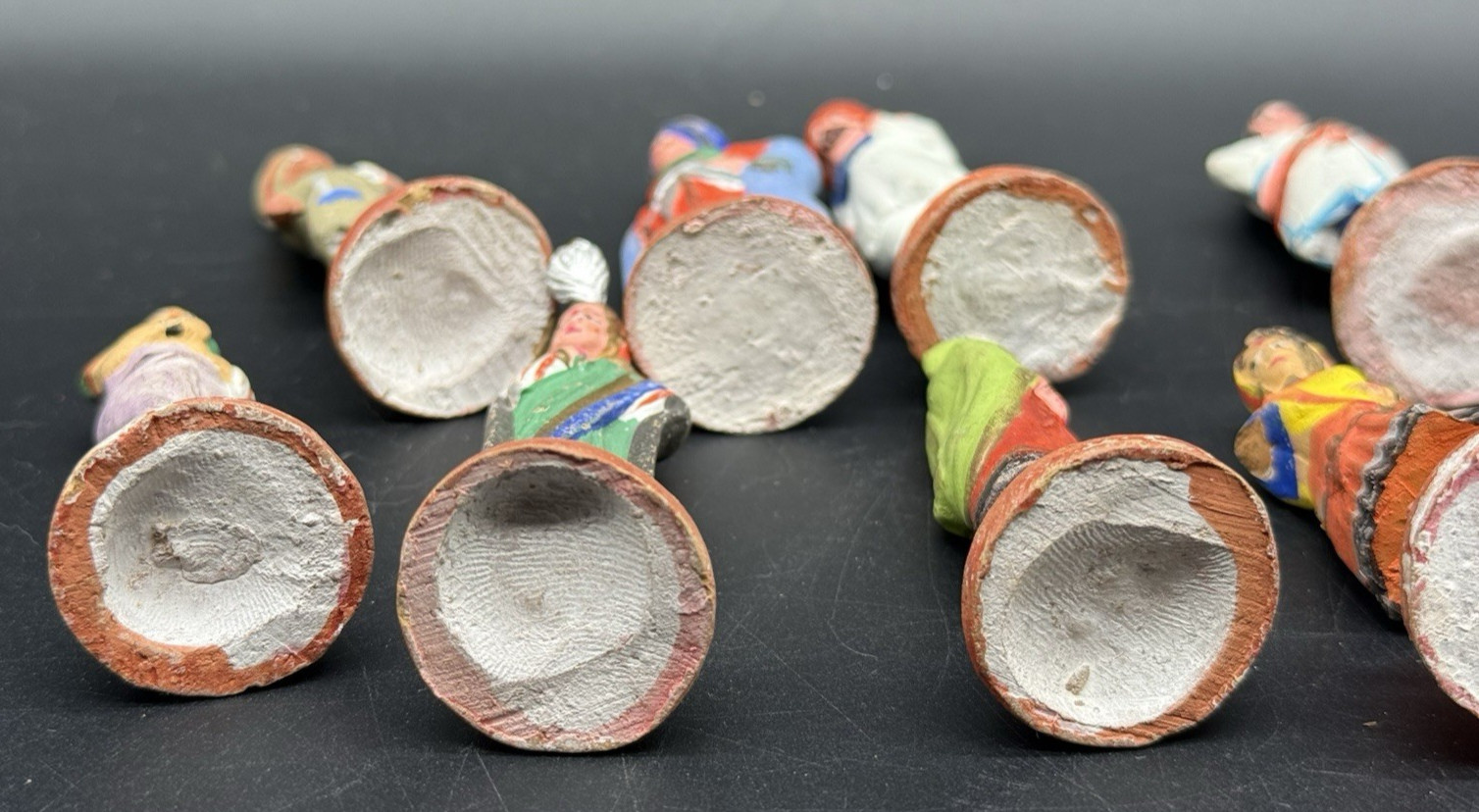 Folk Art Terracotta Figurines India Town’s Trades People X 12 READ DAMAGE
