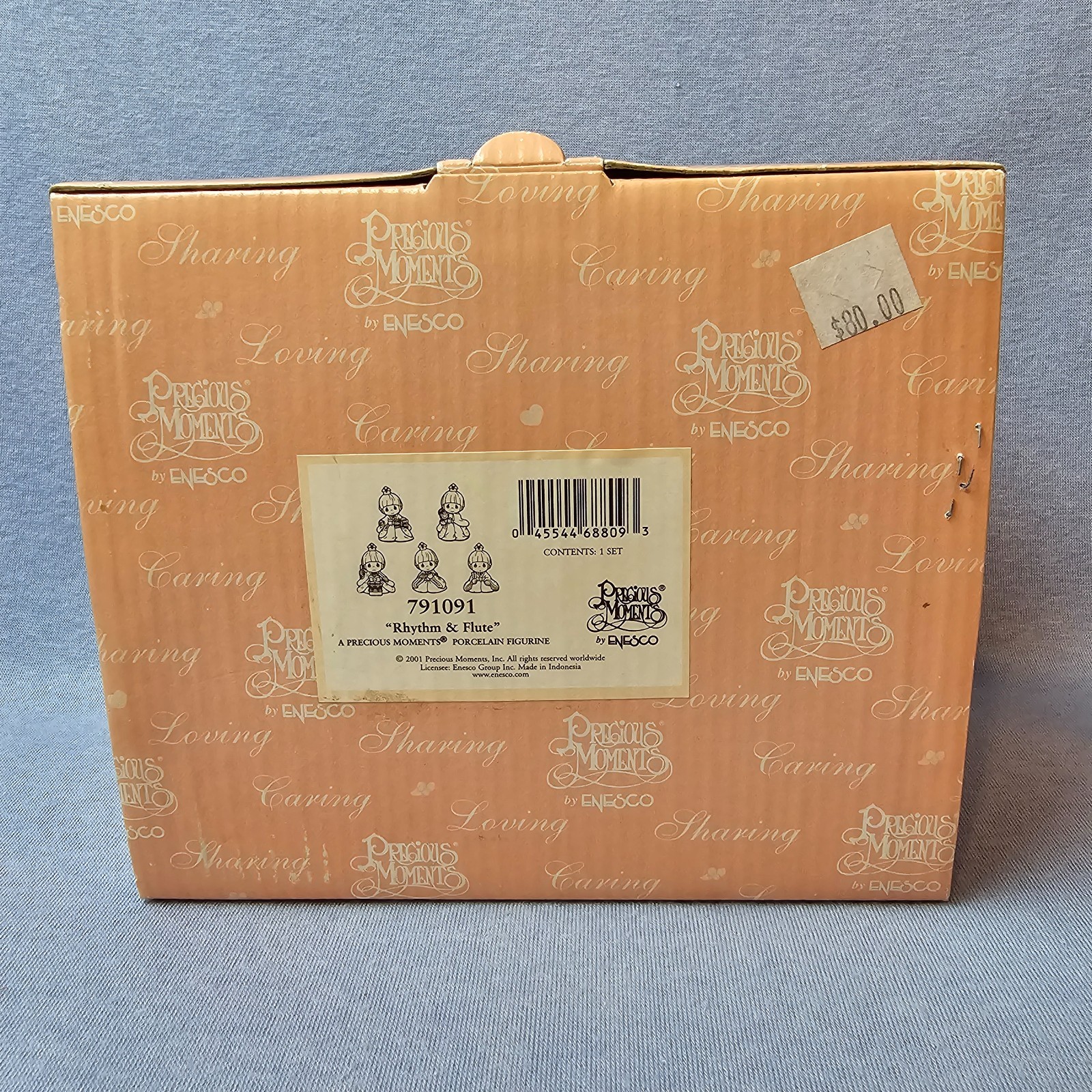 Precious Moments Japanese Rhythym & Flute 791091 Traditional Taiko Drummers EUC