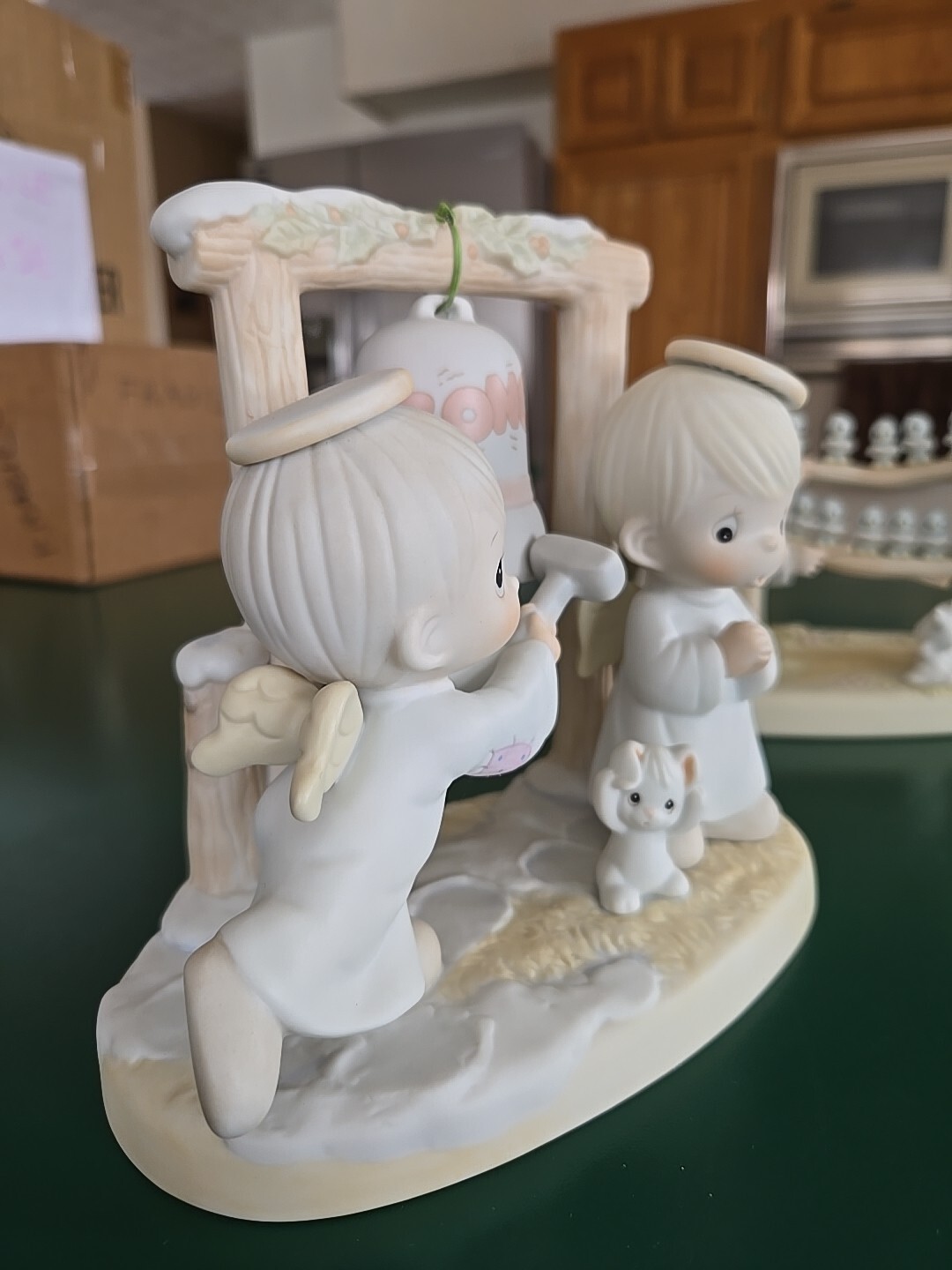 1992 RARE VTG PM Ring Those Christmas Bells Figurine 525898