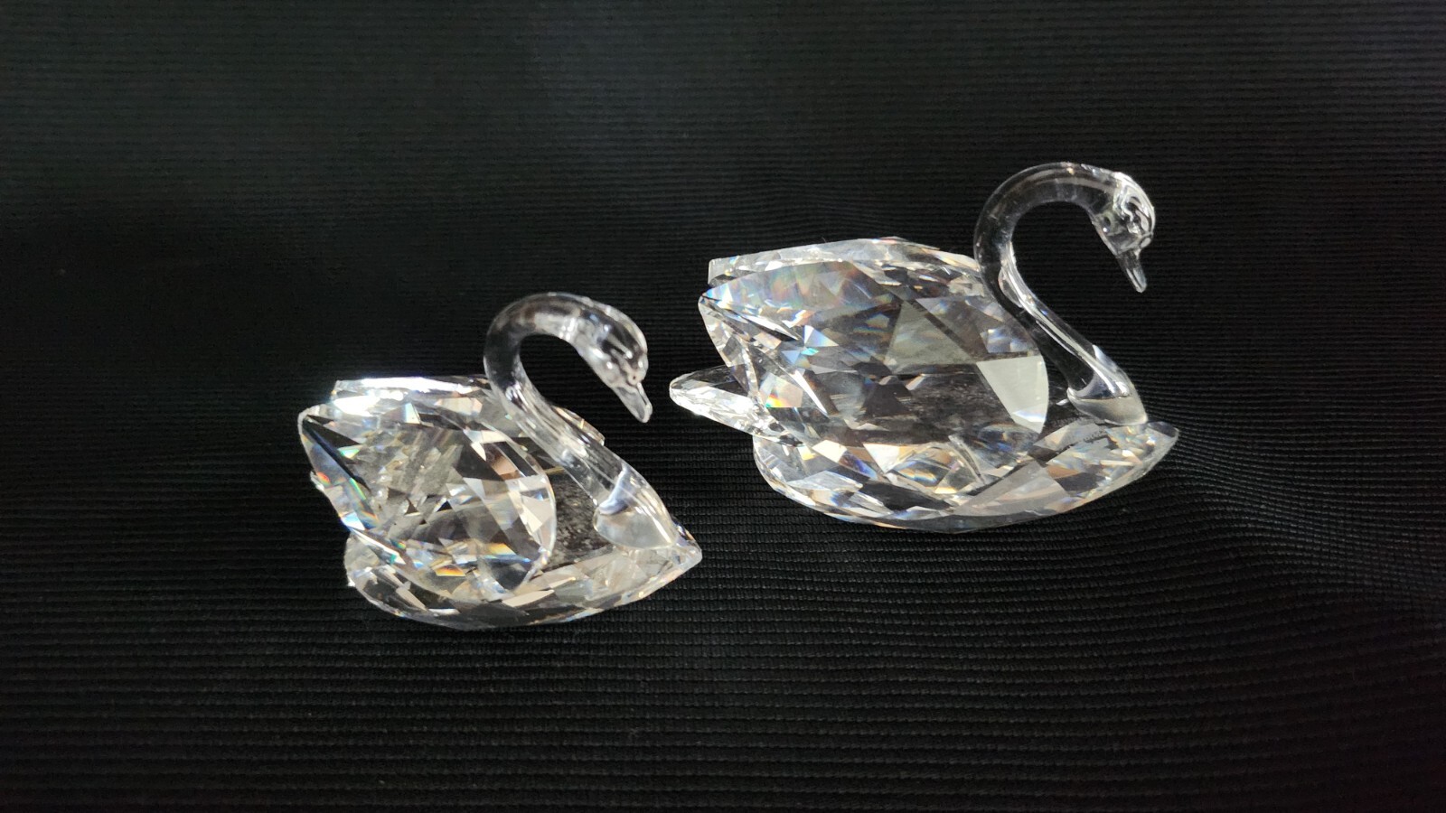 Swarovski Crystal “Beauties of the Lake Large (3″) & Medium (2”) Figurines…