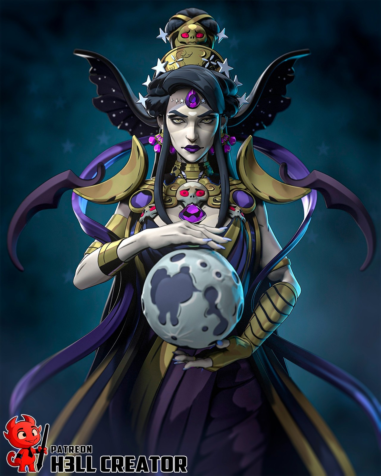 Nyx Figurine Hades Hand Painted Model / DIY Kit 22p