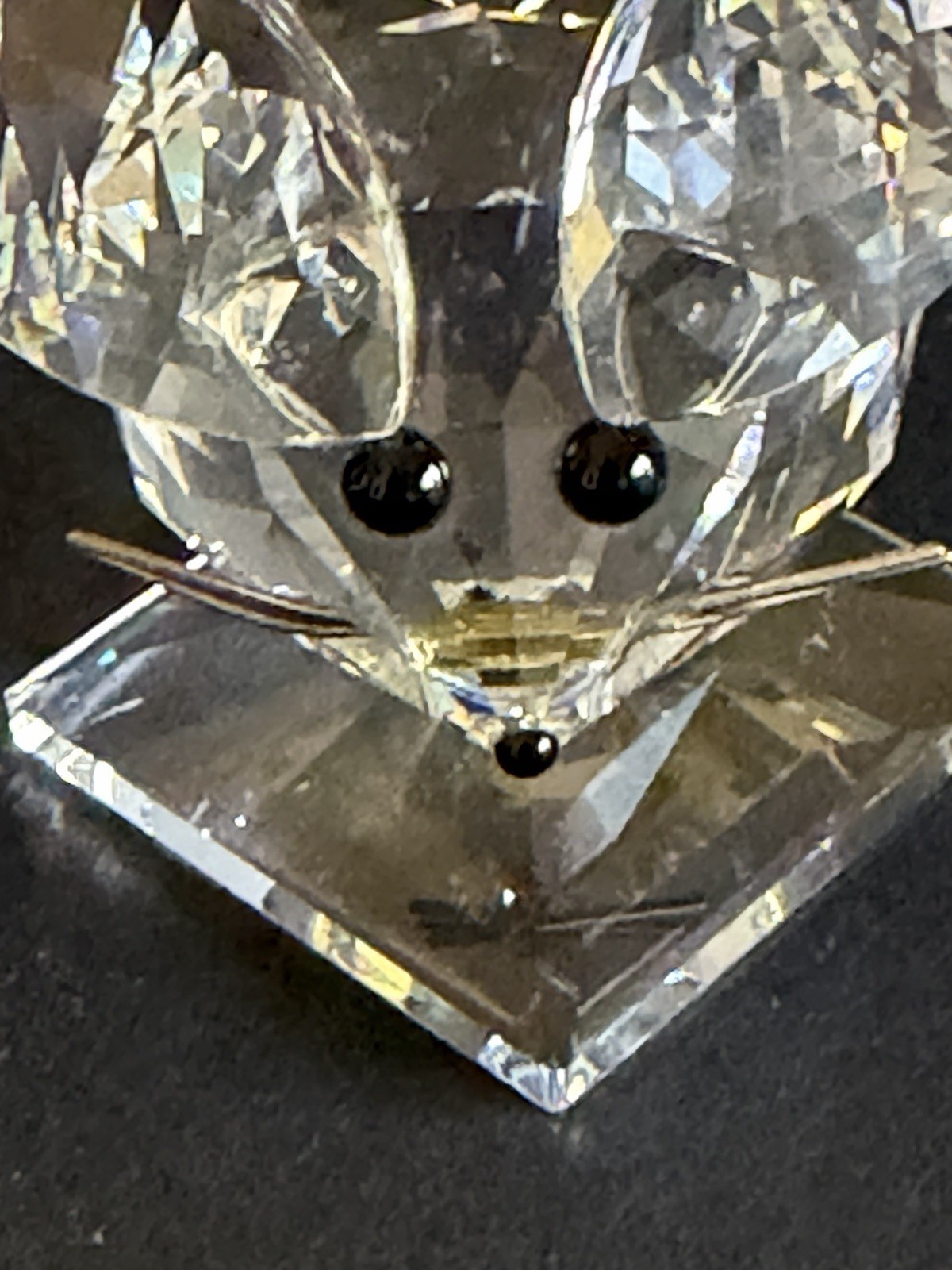 Swarovski Vintage Crystal Mouse Figurine By Max Schreck