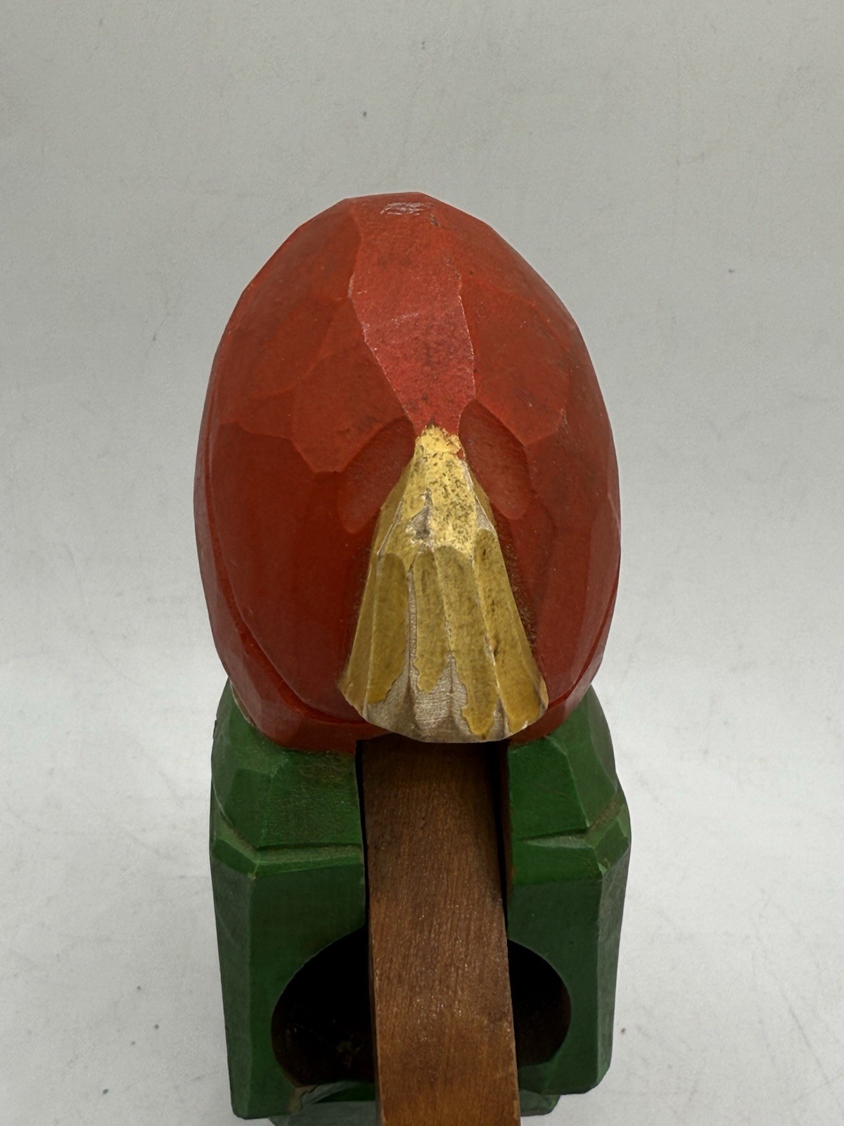 Hand Carved Rustic Red Hat Fisherman Nutcracker Nearly 9″ Figurine Nautical