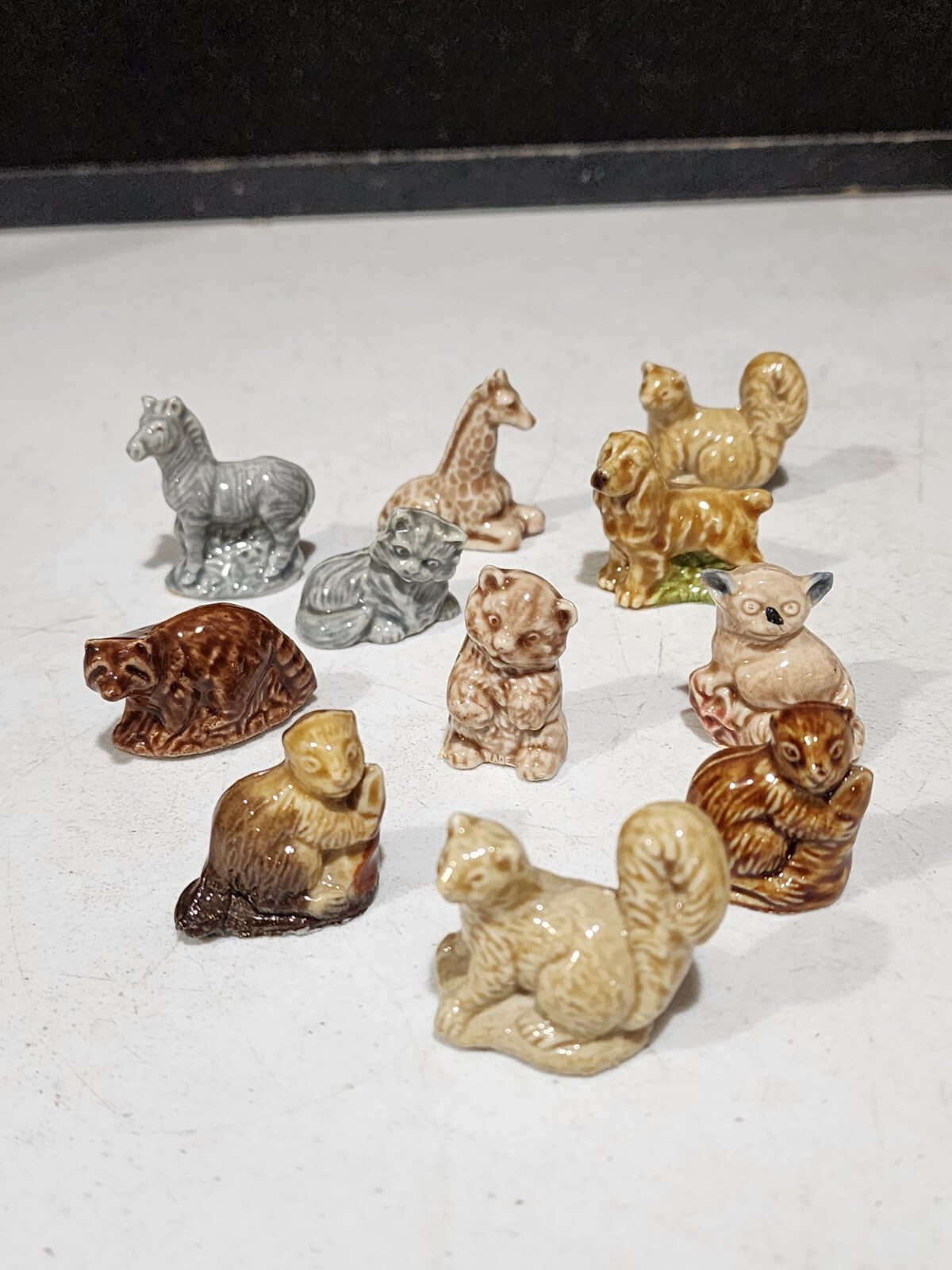 LOT OF 11- Wade Whimsies Figurines England Bears Zebra Giraffe Squirrels Dog