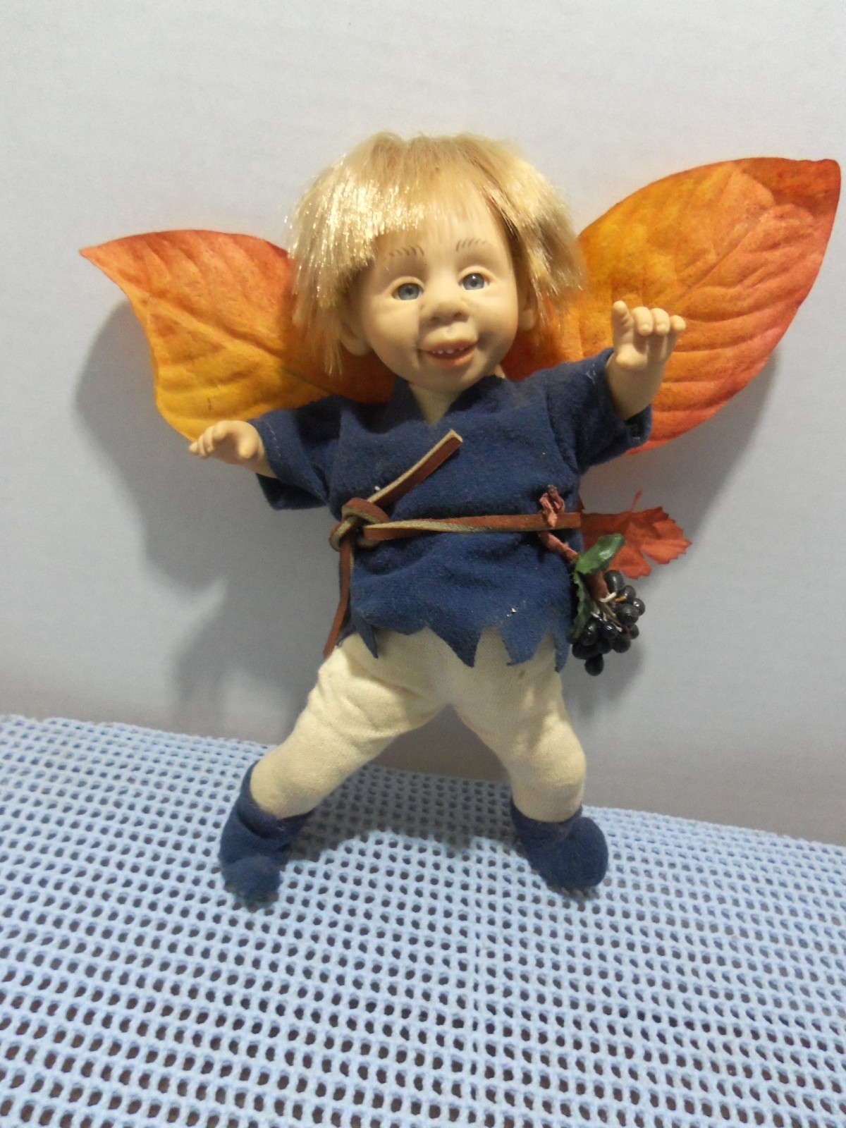 REDUCED!…..Happy 8′ tall Blue Forest Fairy Doll