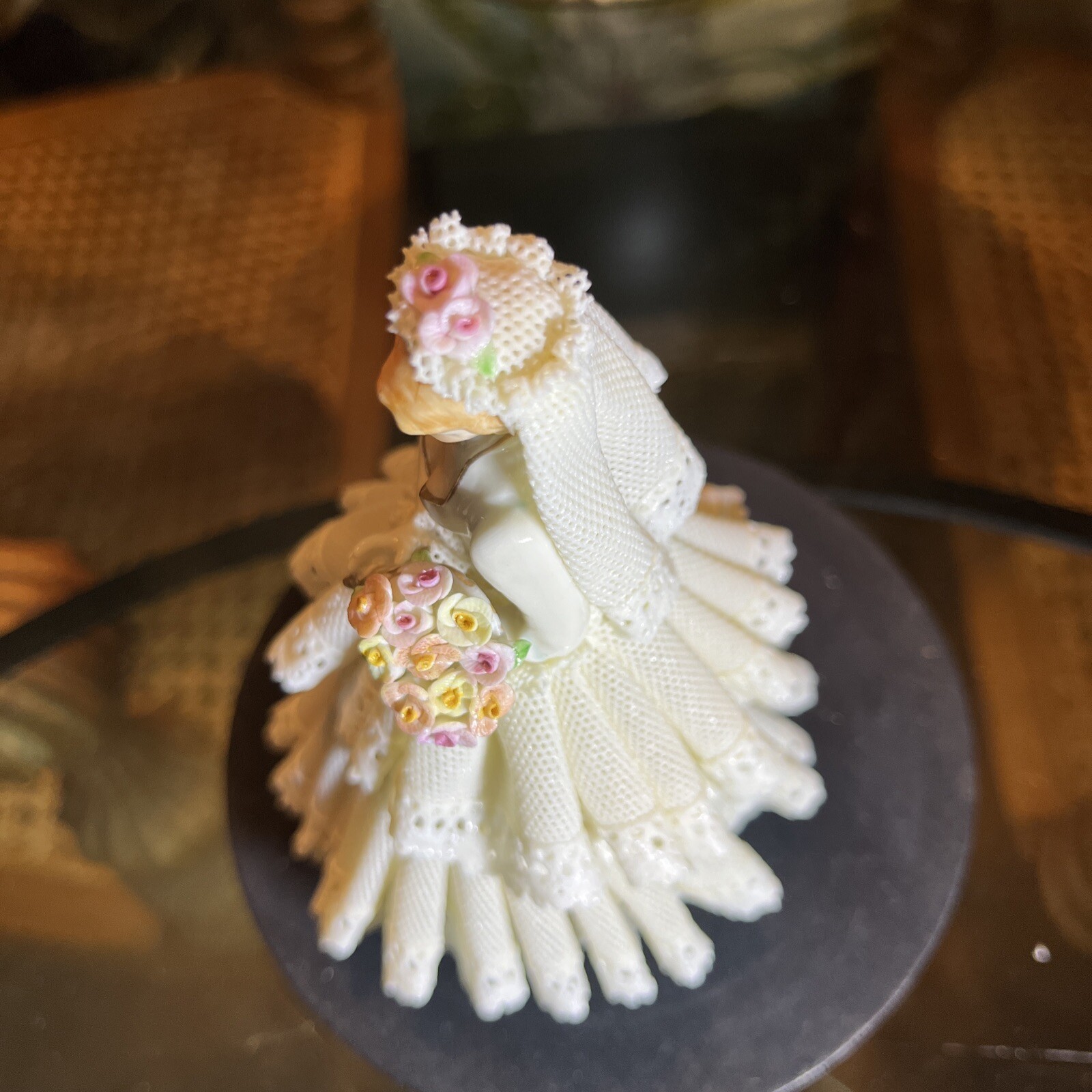 MV Irish Dresden MULLER VOLKSTEDT Rare “The Bride” Porcelain Figurine