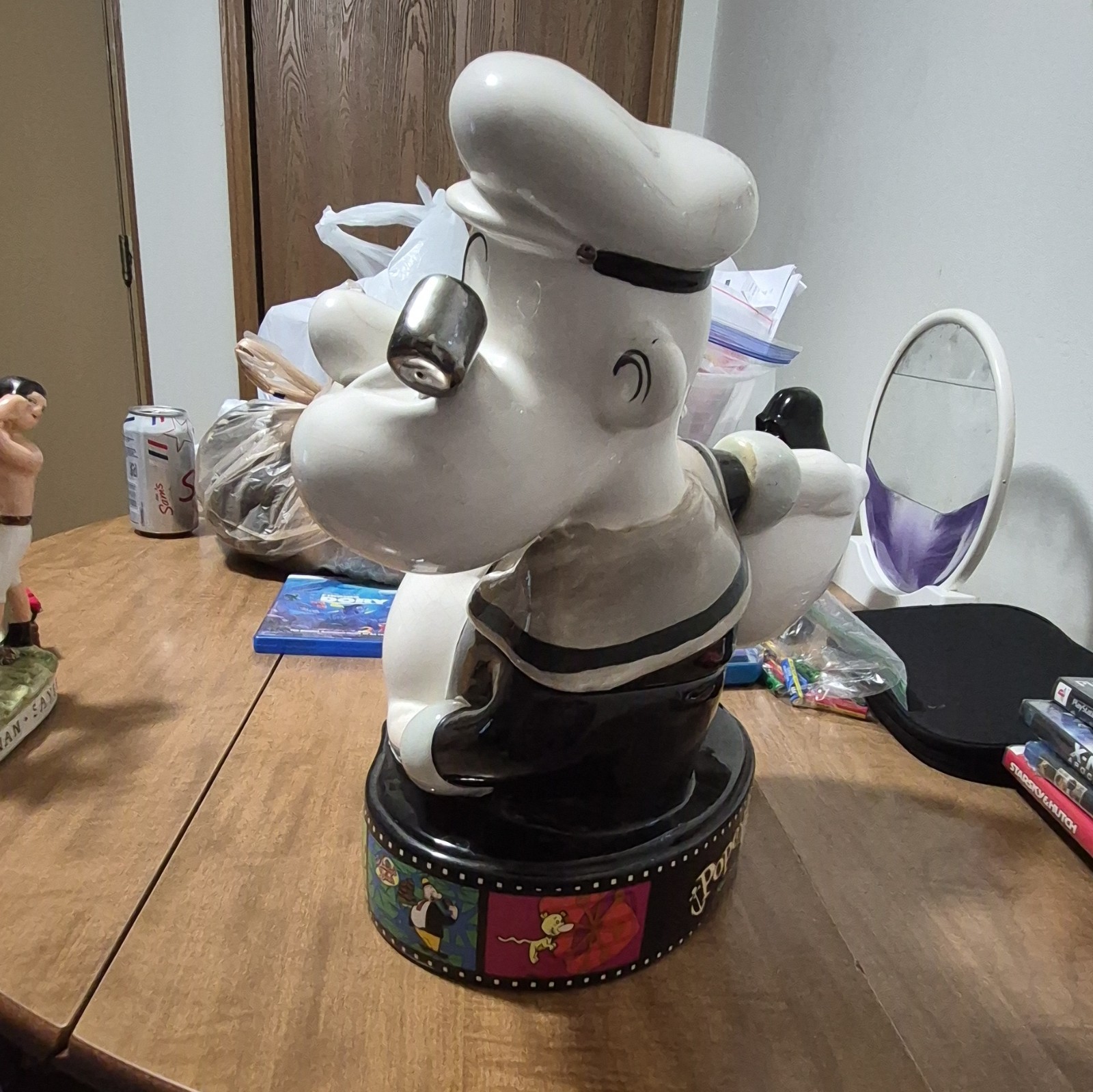 Popeye Limited Edition Numbered Ceramic cookie jar Glossy Finish 2004
