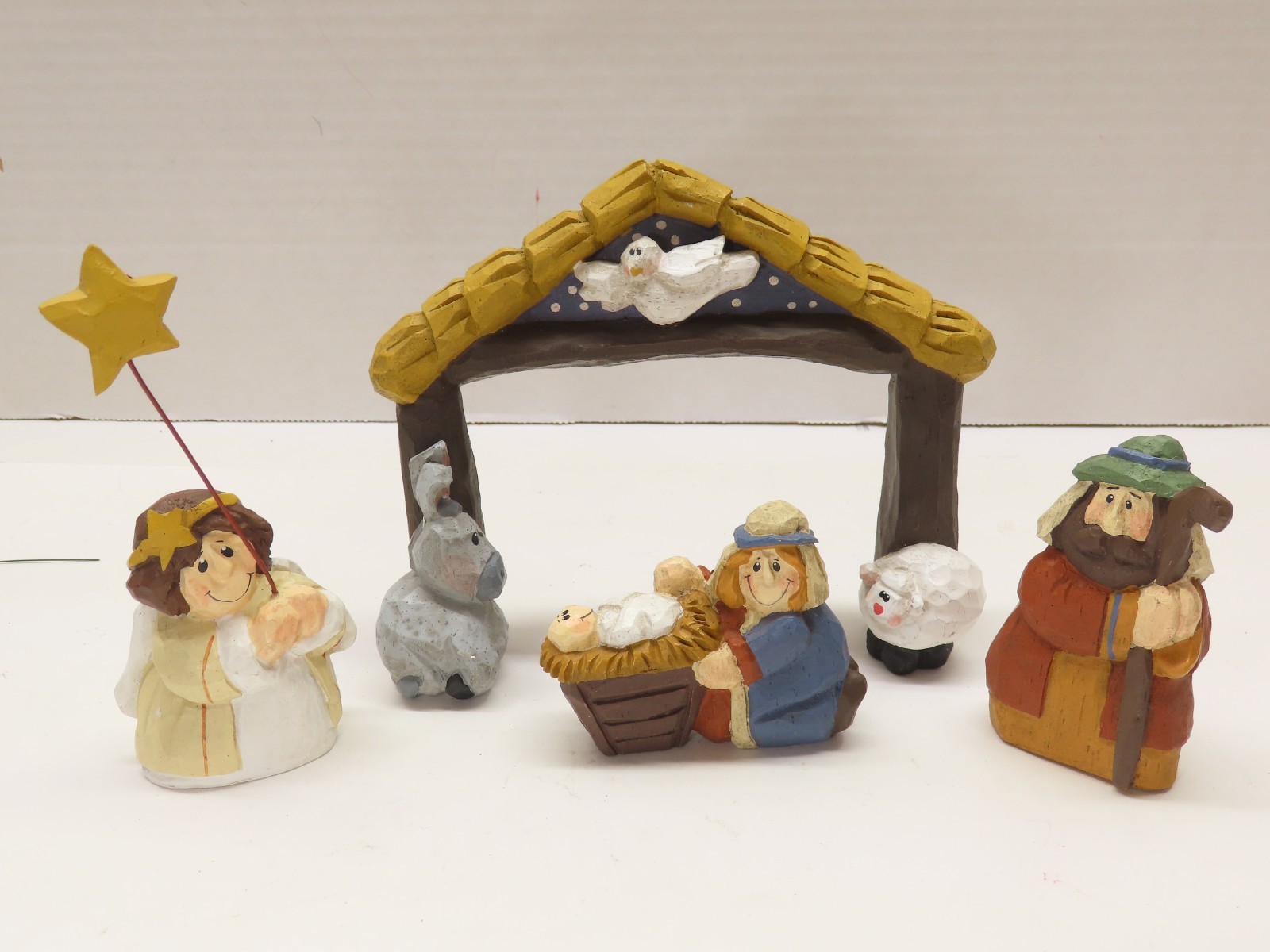 Figurines Eddie Midwest Cannon VTG Nativity Mini Xmas 2.25-5″ H Lot Resin D4290