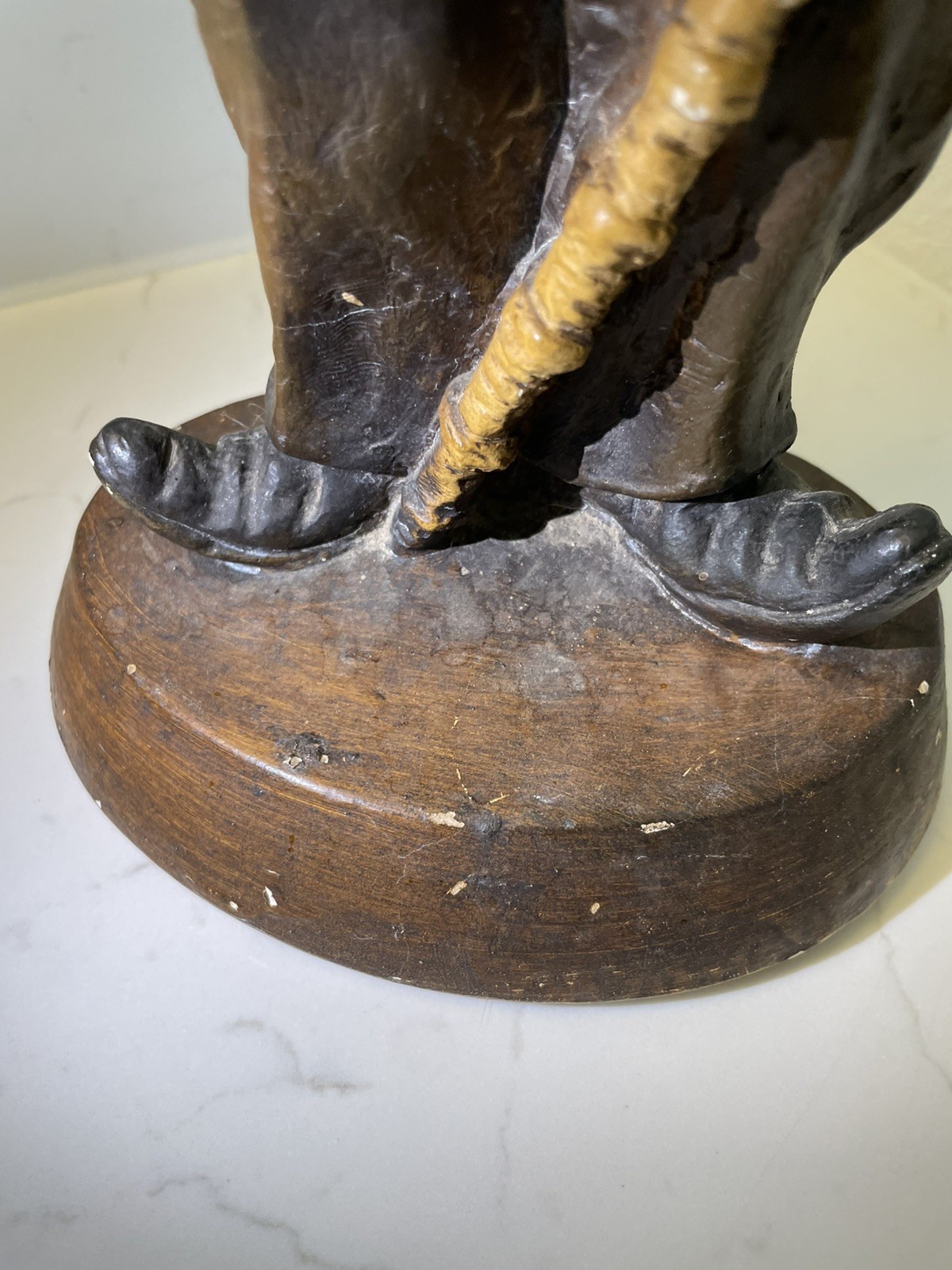 Authentic 1971 Rare Vintage Charlie Chaplain ESCO Chalkware Sculpture 15”