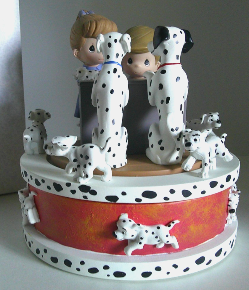 PRECIOUS MOMENTS “101 Dalmations Rotating Musical” – #172058 – Disney Showcase