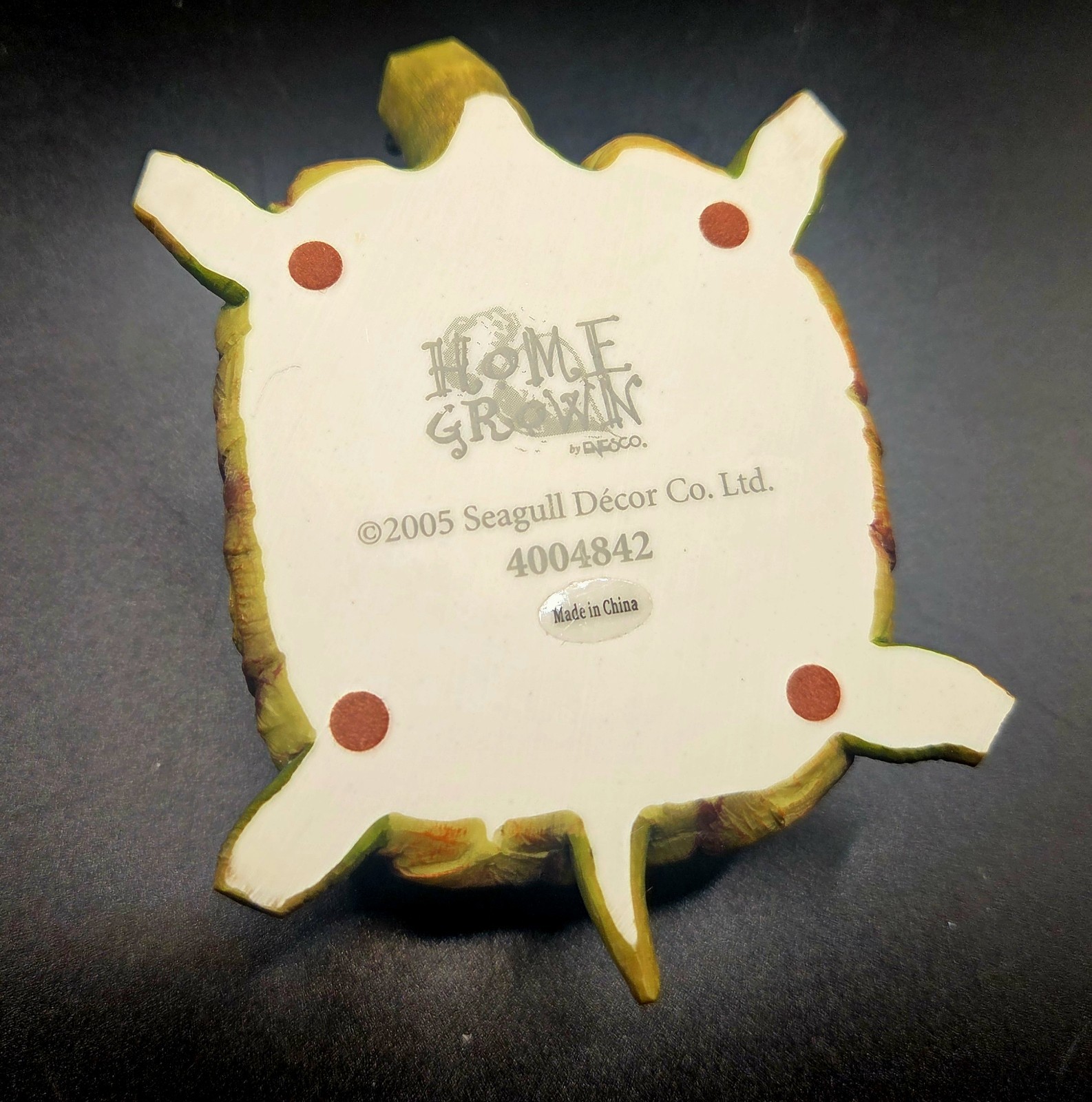 Home Grown Enesco Pineapple Turtle Tortoise Figurine 2005 w/Box 4004842 *NEW