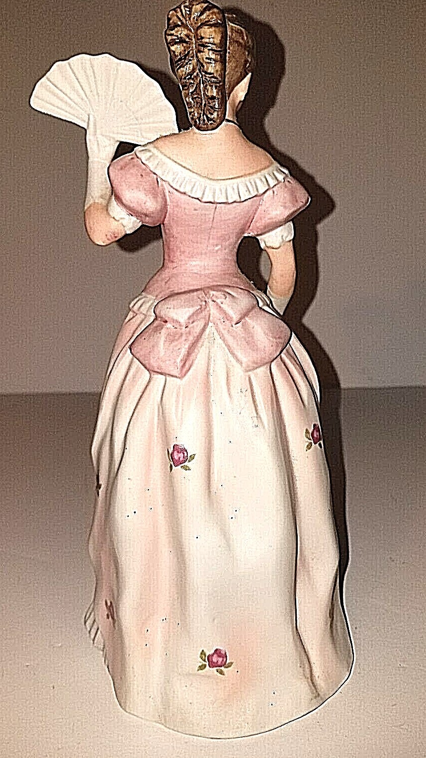 Home Interiors Homco Victorian Woman Lady with Fan Figurine #1421 Shall We Dance