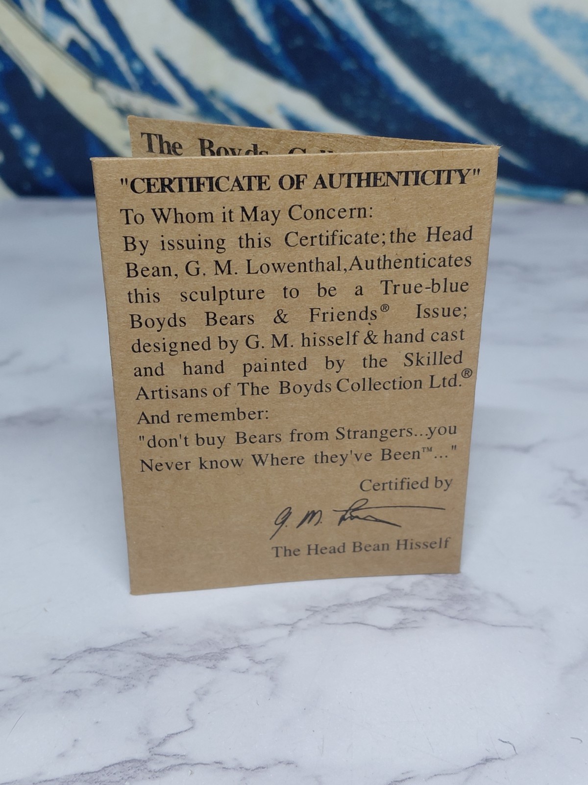 Boyds Bear “Ross with Betsy…Everybody Loves a Parade” Resin Limited Ed. 2002