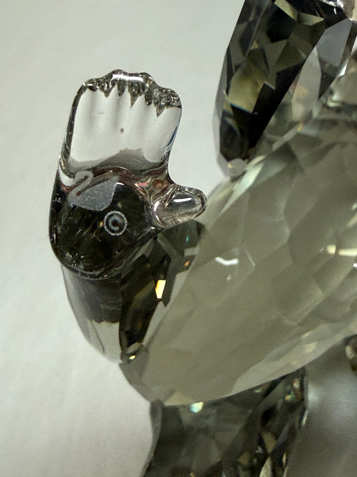 Swarovski Figurine Champion Gorilla Cub Black Dyamond Crystal 2.5″ Tall No Box