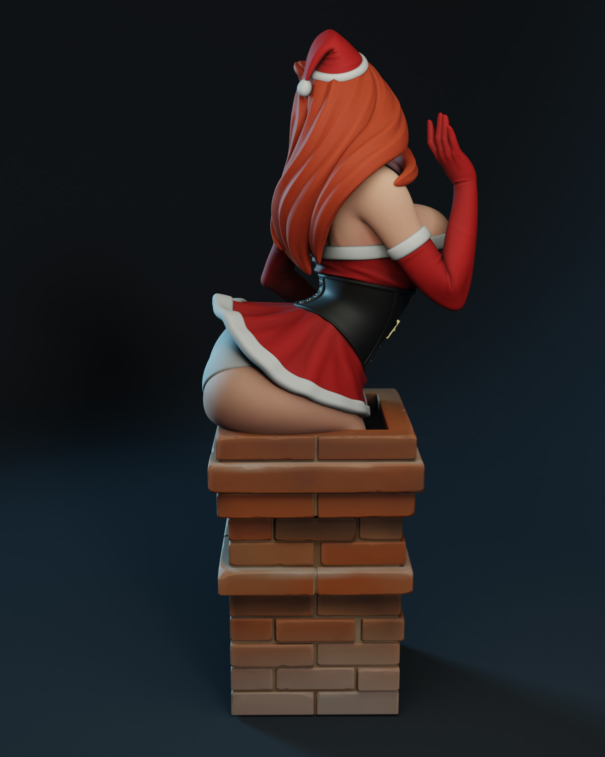 Texelion Santa Pin Up Jessica Rabbit, Velma, 2B, Elastagirl Unassembled 30 CM