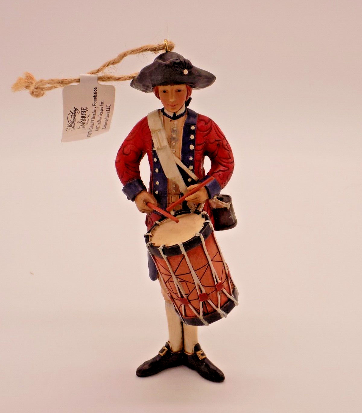 Jim Shore Williamsburg Drummer hanging ornament- 2012 New open box/New Old Stock