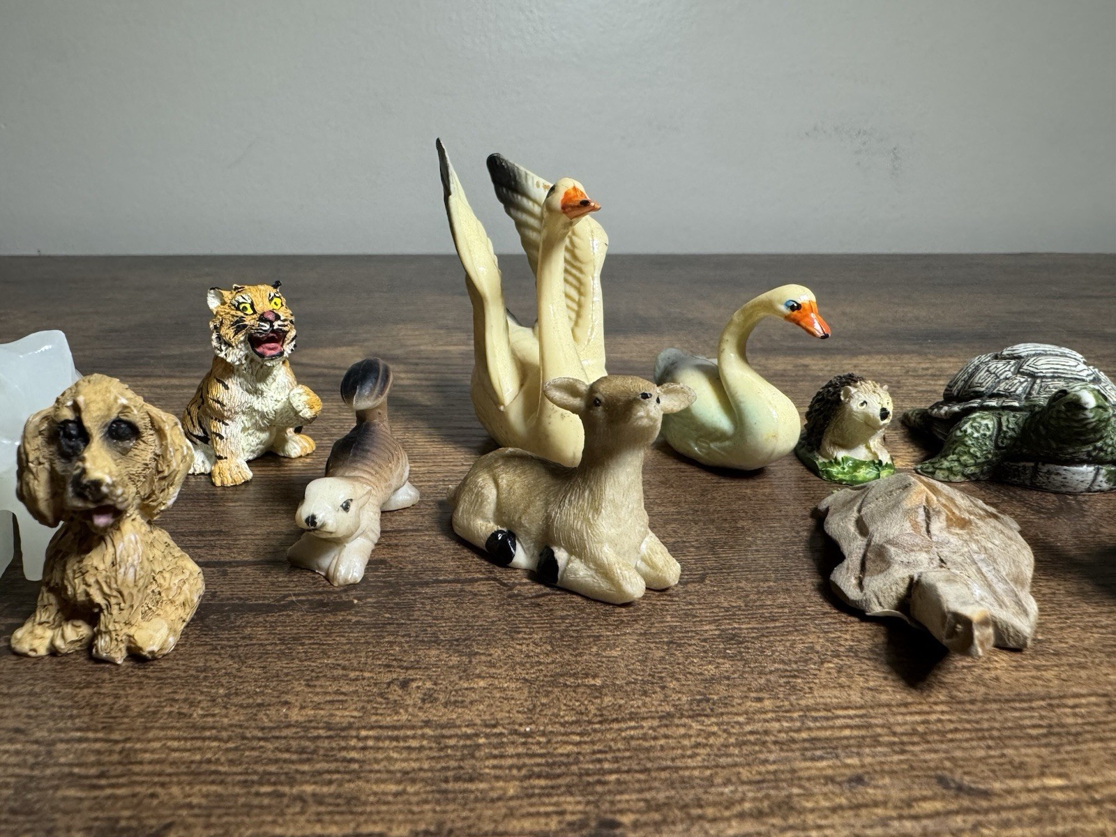 Glass, Wood, and Plastic Animal Figures All Figures Included