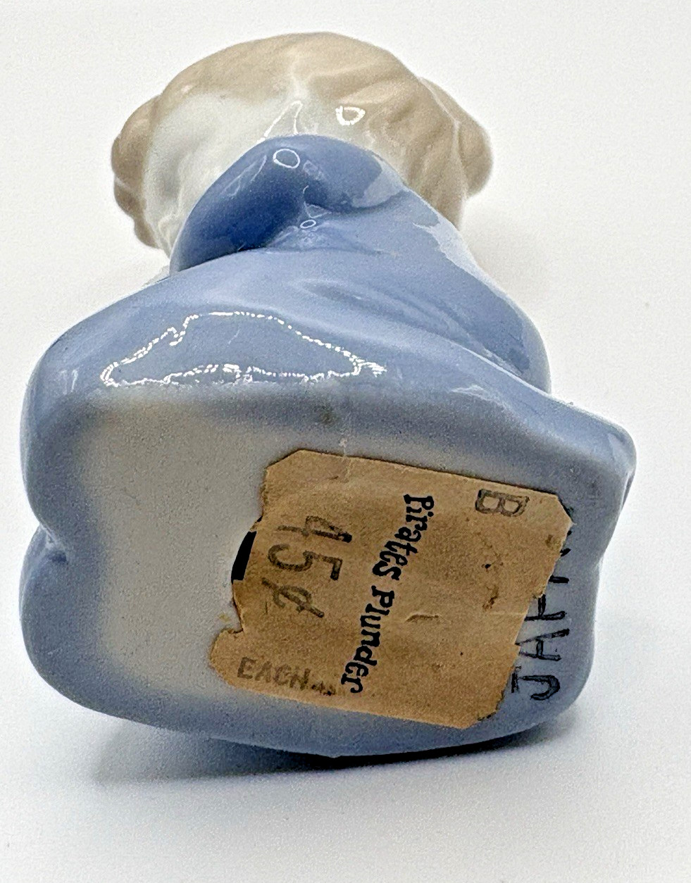Vintage Porcelain Kneeling Praying Girl Angel Blue Made In Japan New Condition