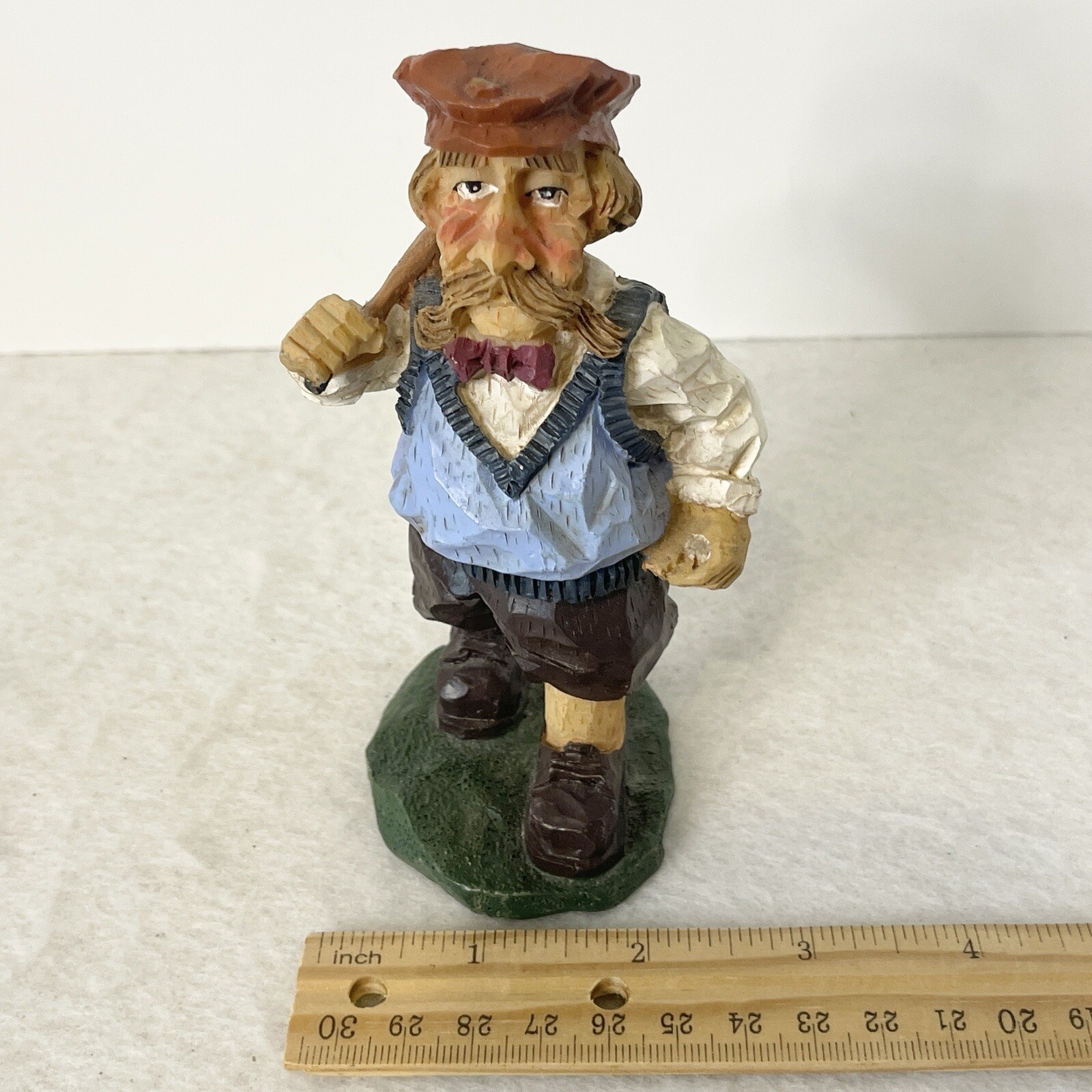 Vintage Scottish Golfer Figurine Souvenir Sports Decor Man Cave Office
